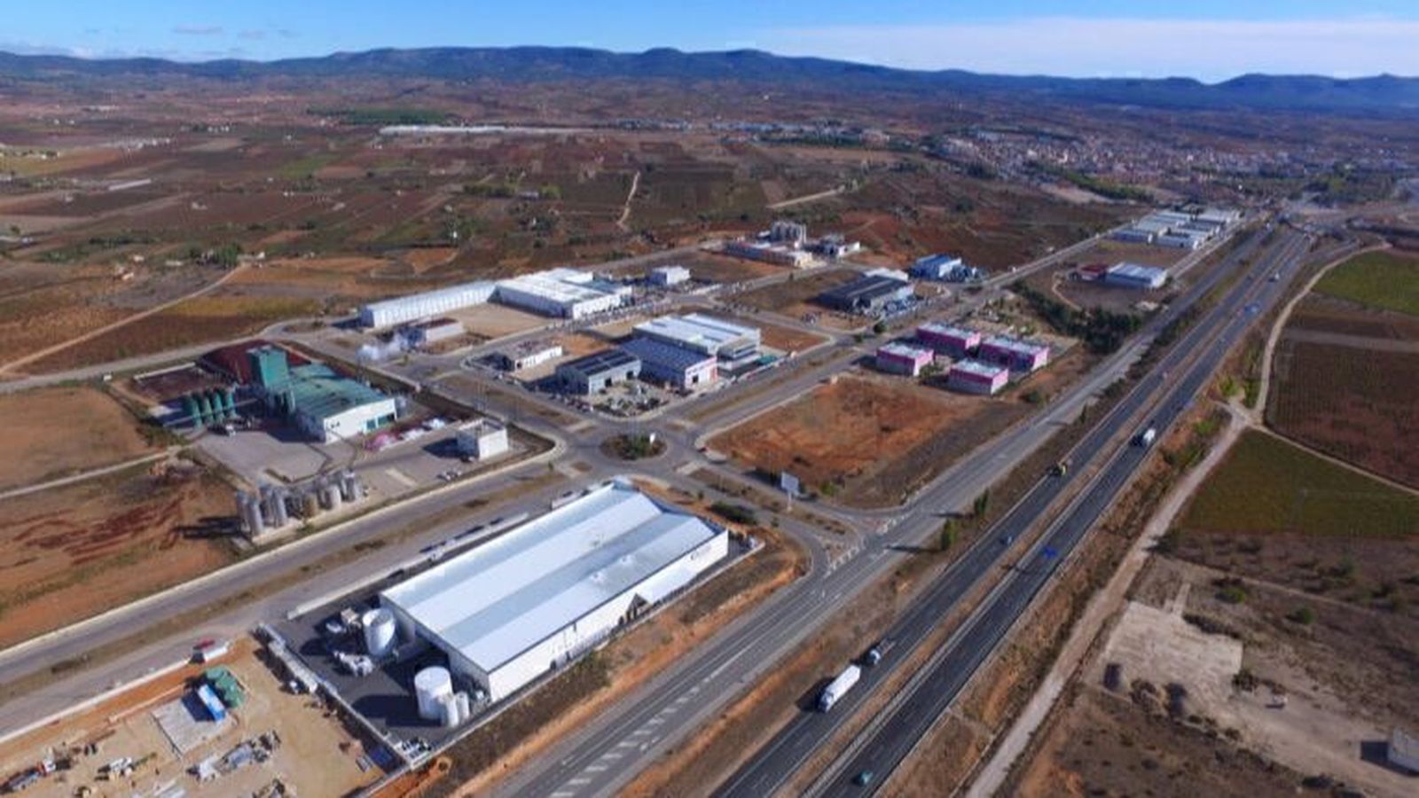 Vista aèria del Parc Empresarial Nou Tollo