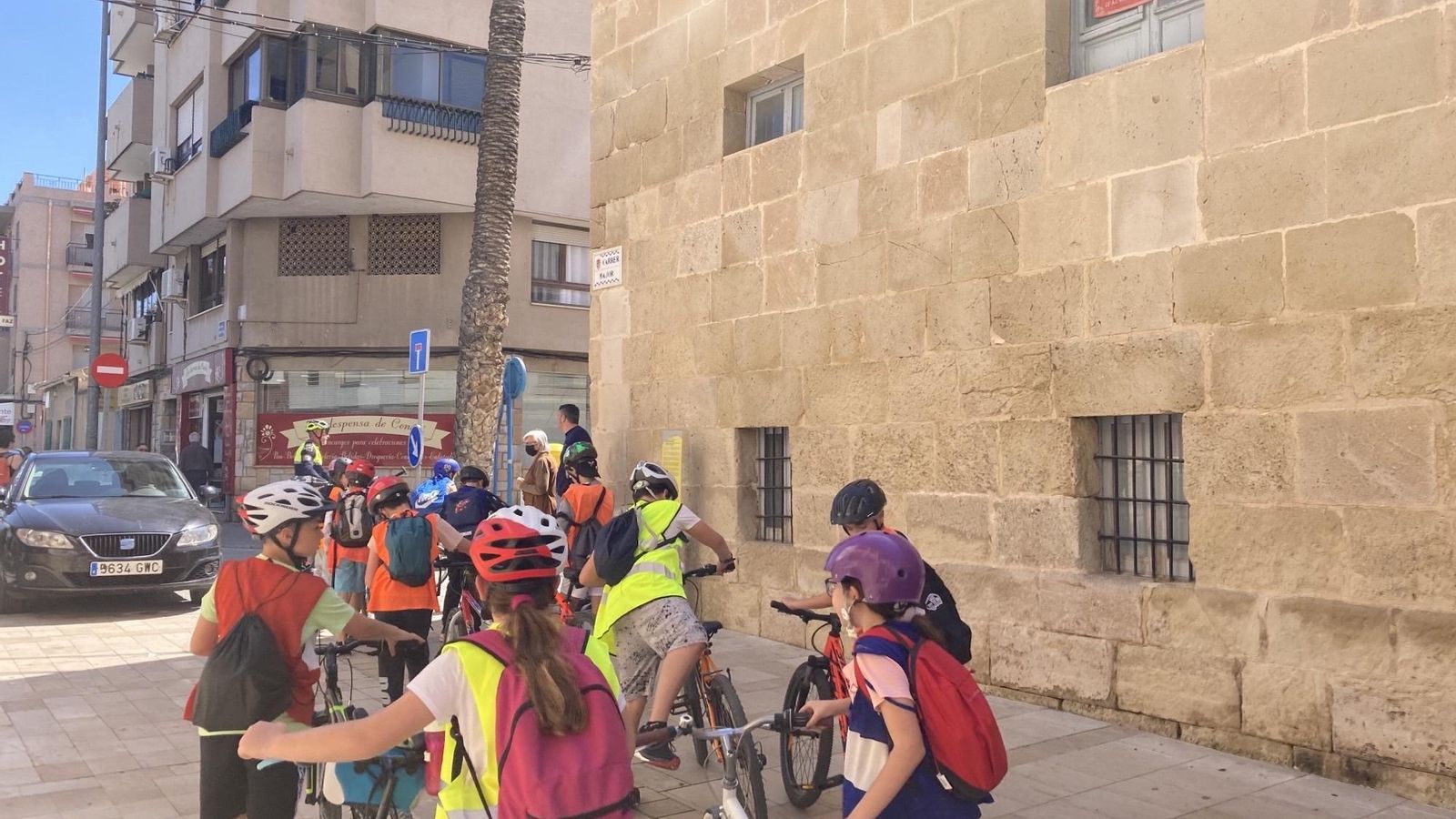 Setena pelegrina escolar a la Santa Faç de l'Ajuntament d'Alacant