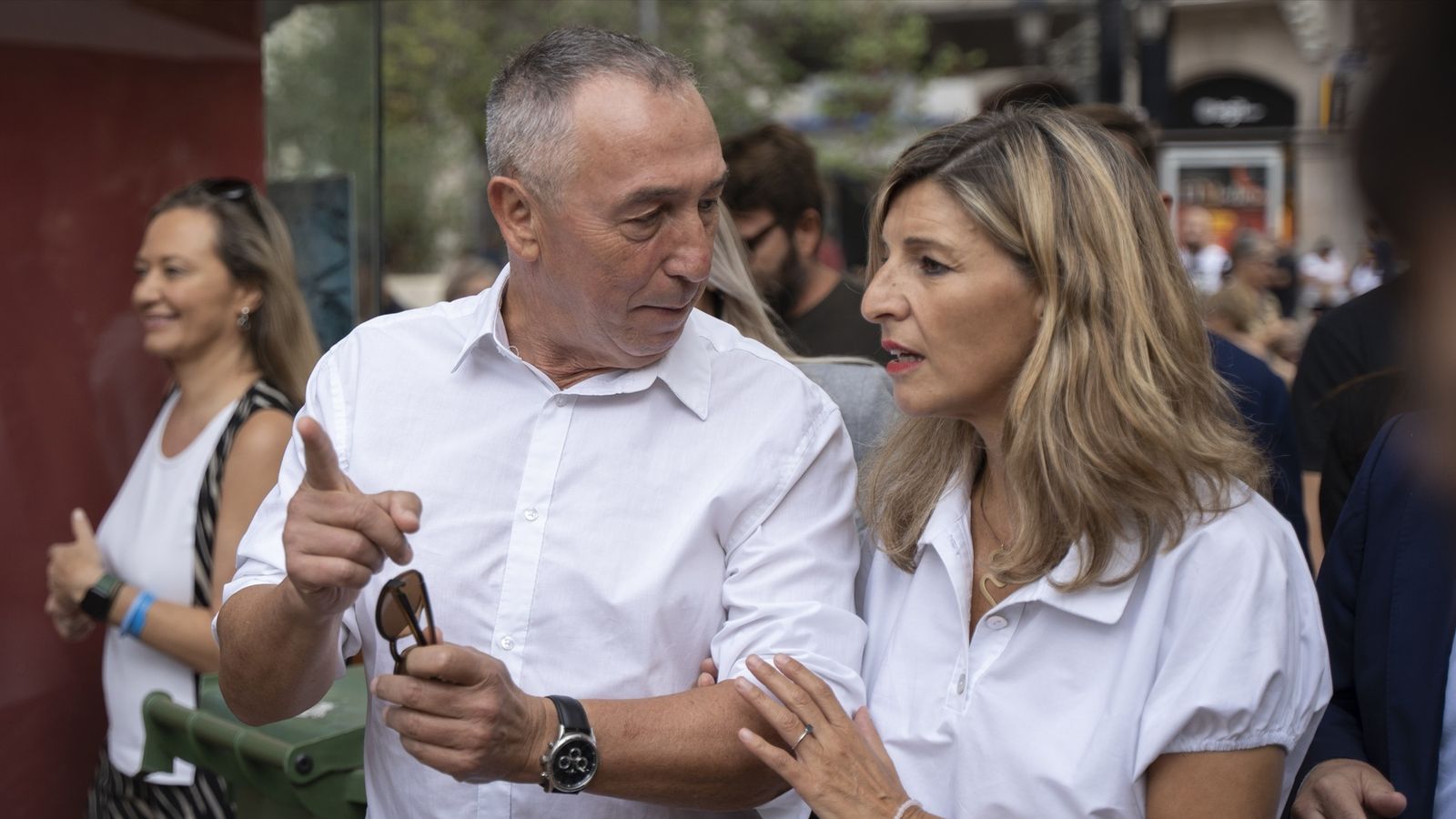 L'exdiputat en el Congrés per Compromís, Joan Baldoví, y Yolanda Díaz (arxiu)