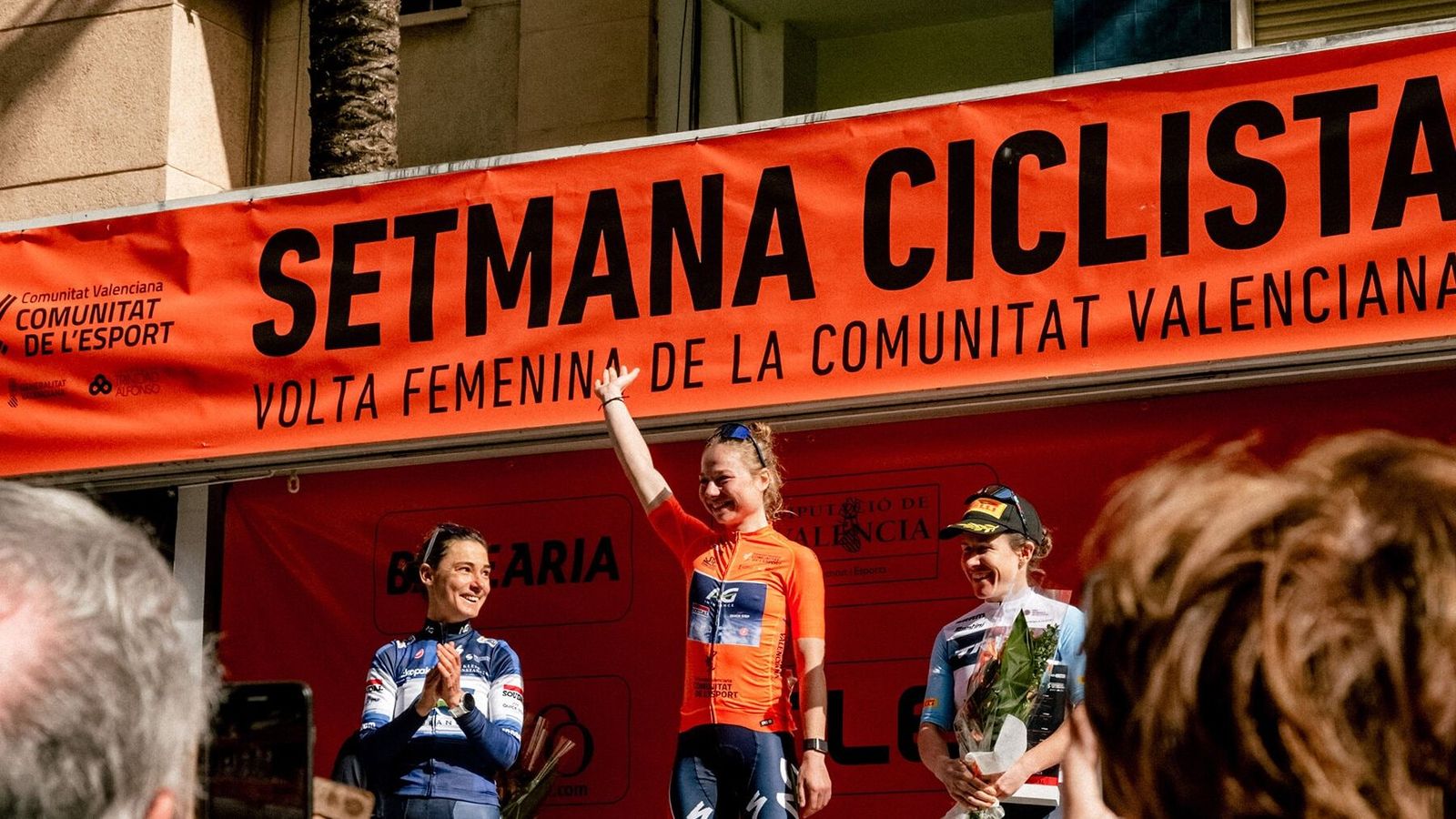 Justine Ghekiere, en el pòdium final