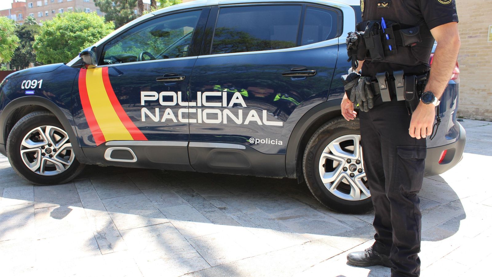 Imatge d'arxiu d'un agent de la Policia Nacional
