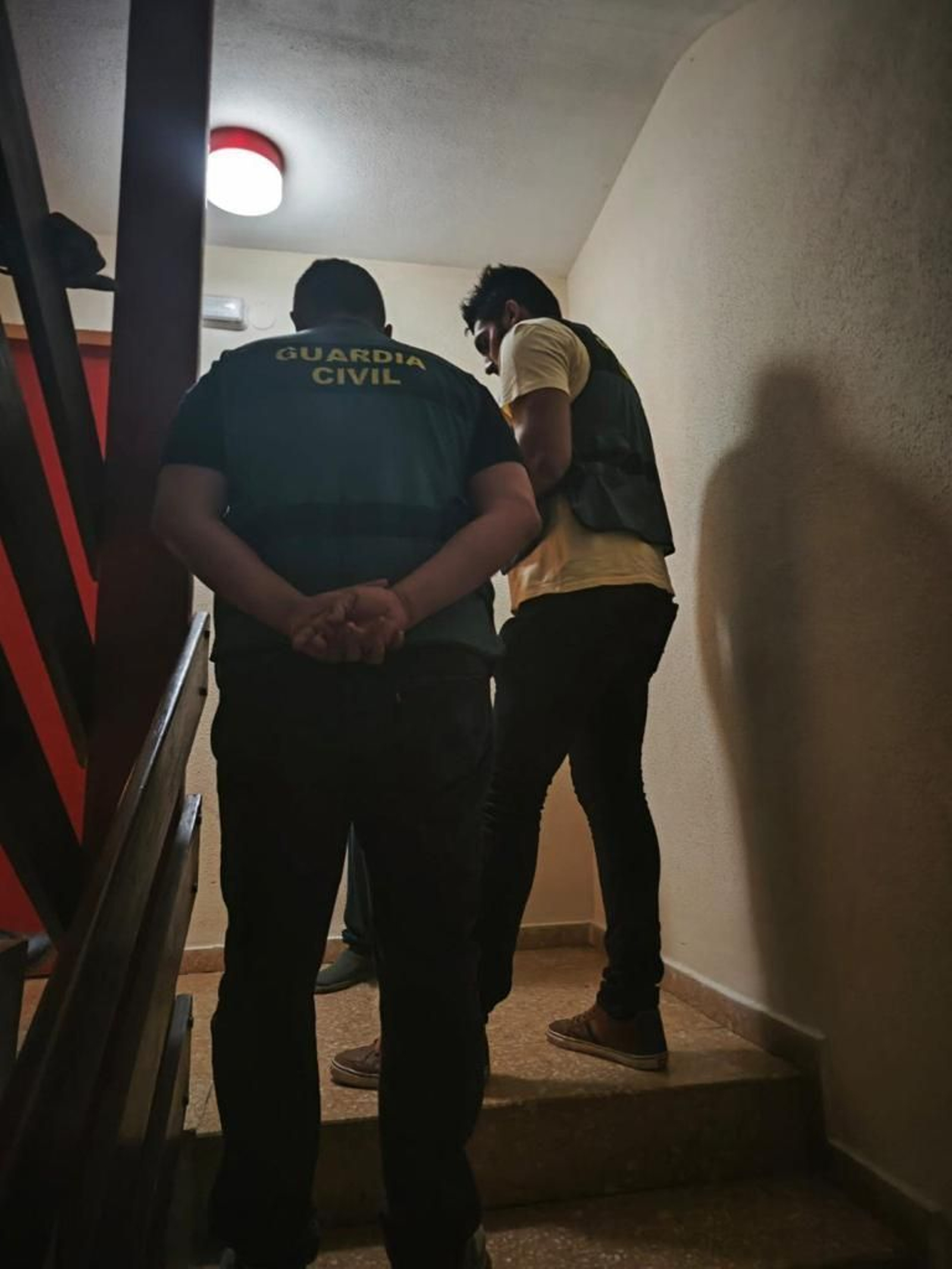 Imatge del moment de la detenció