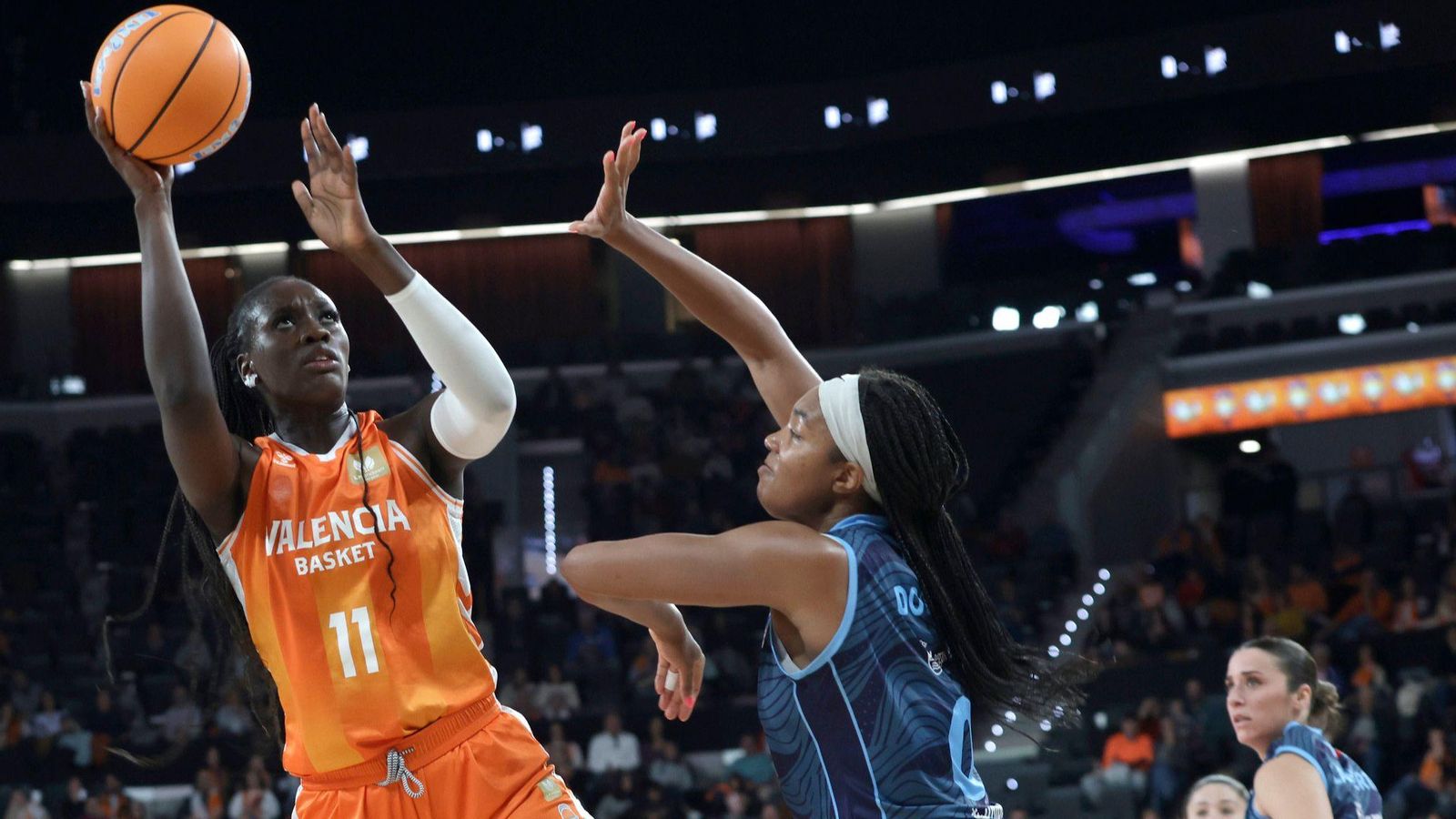 Awa Fam, en una acció del duel