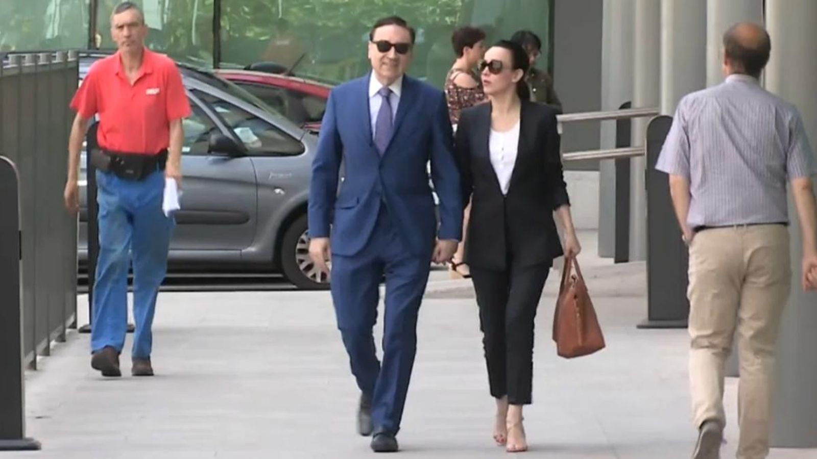 Pedro J. Ramírez, a la seua arribada als jutjats per a declarar en el juí sobre els discos durs esborrats dels ordinadors de Luis Bárcenas