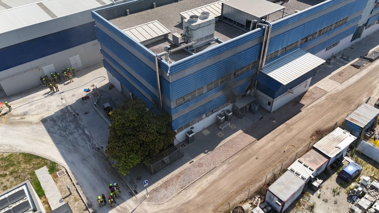 Edifici on s'ha incendiat el laboratori