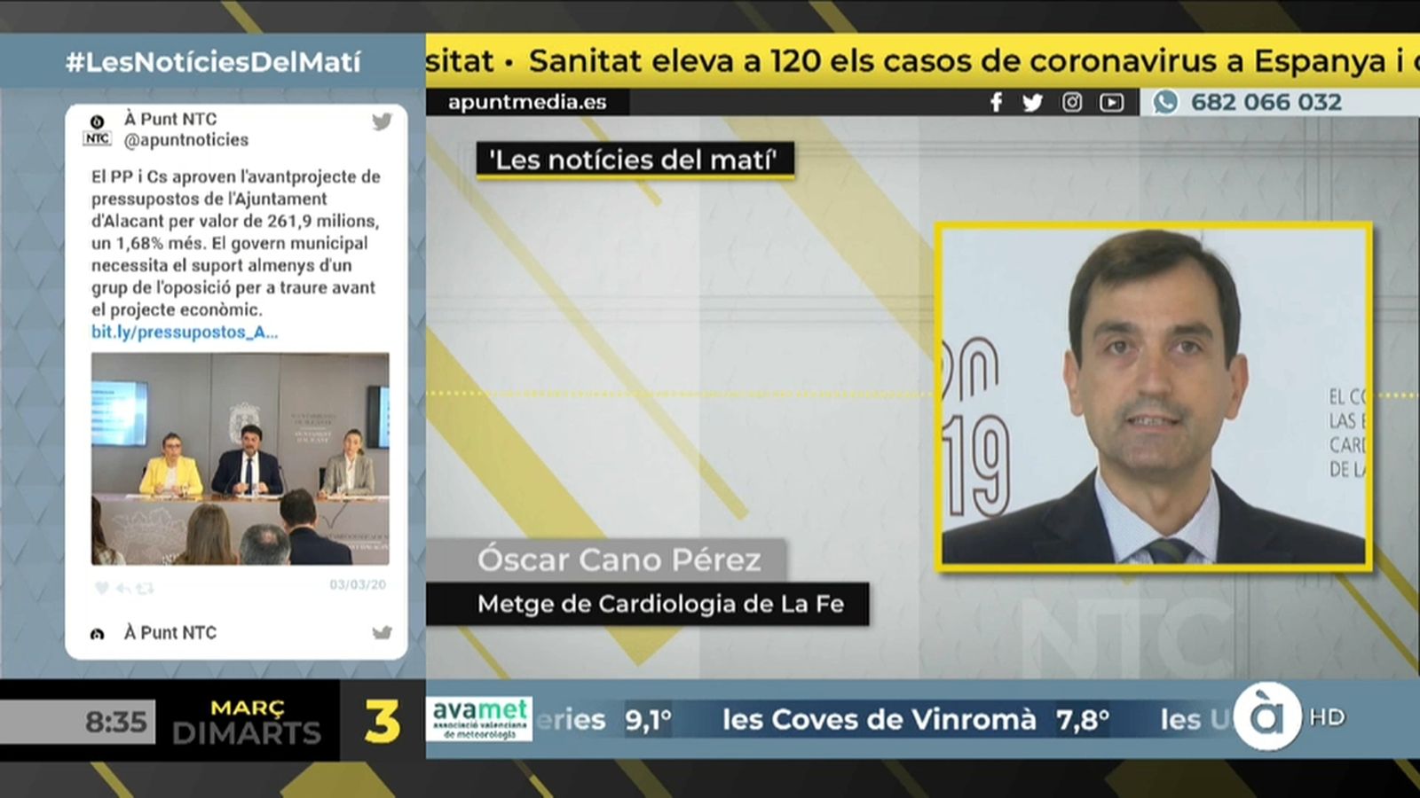 05.03.2020 | NM Entrevista a Óscar Cano, cardiòleg organitzador de Ritmo20