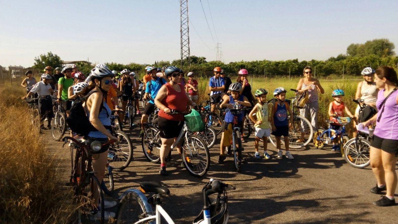 Imatge d'una ruta ciclocultural anterior a Borriana