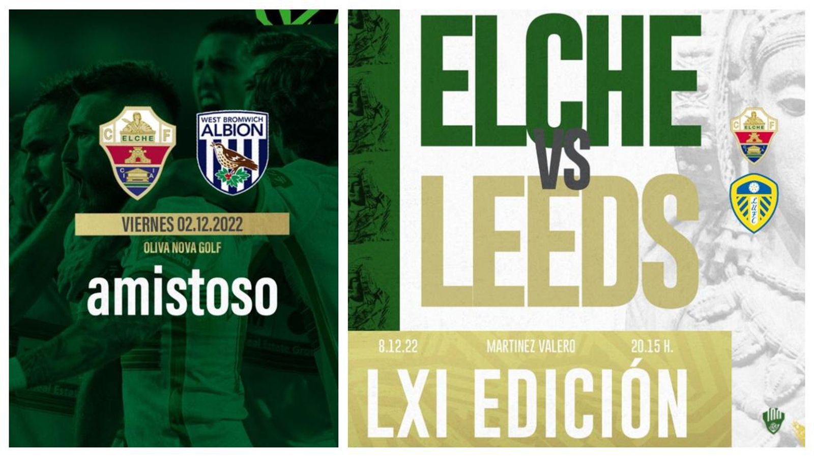 L'Elx ha anunciat hui dos amistosos contra equips anglesos L'Elx ha anunciat hui dos amistosos