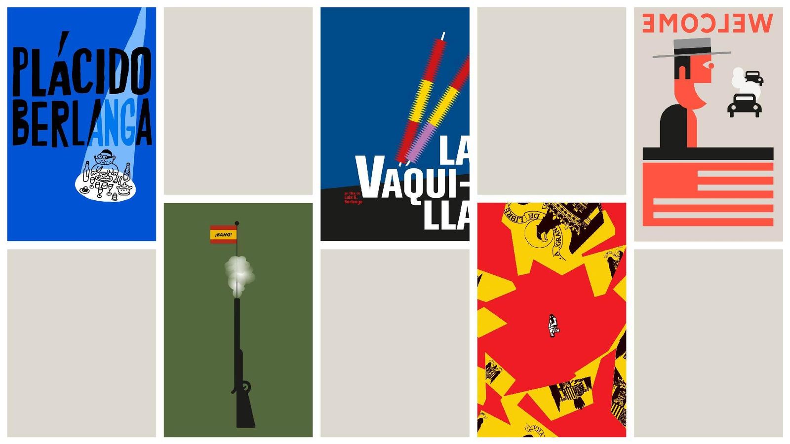 Els cartells de les pel·lícules del cineasta Berlanga, reinterpretats