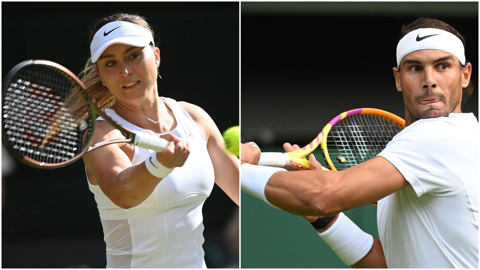 Badosa i Nadal, durant els seus partits