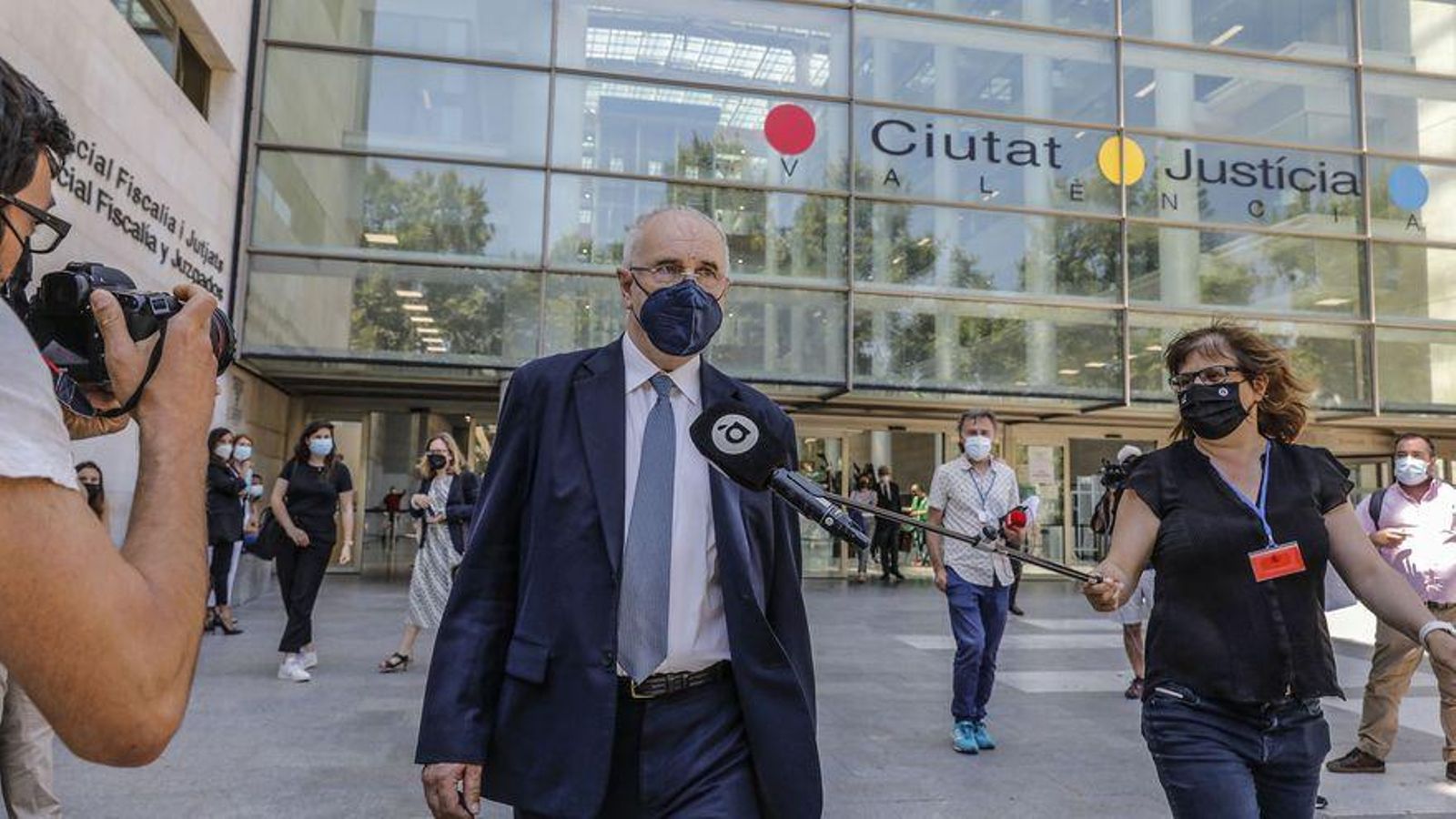 Rafael Blasco a l'eixida de la Ciutat de la Justícia de València, en una imatge d'arxiu