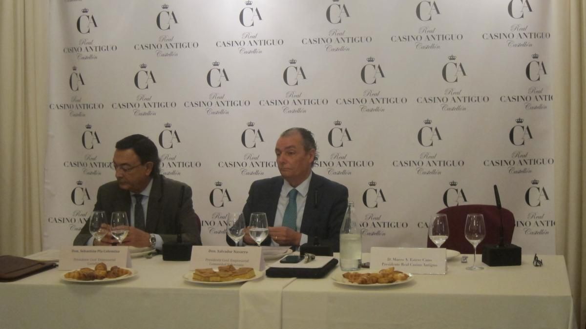 El president de la CEV, Salvador Navarro, al Reial Casino Antic de Castelló El president de la CEV, Salvador Navarro, al Reial Casino Antic de Castelló