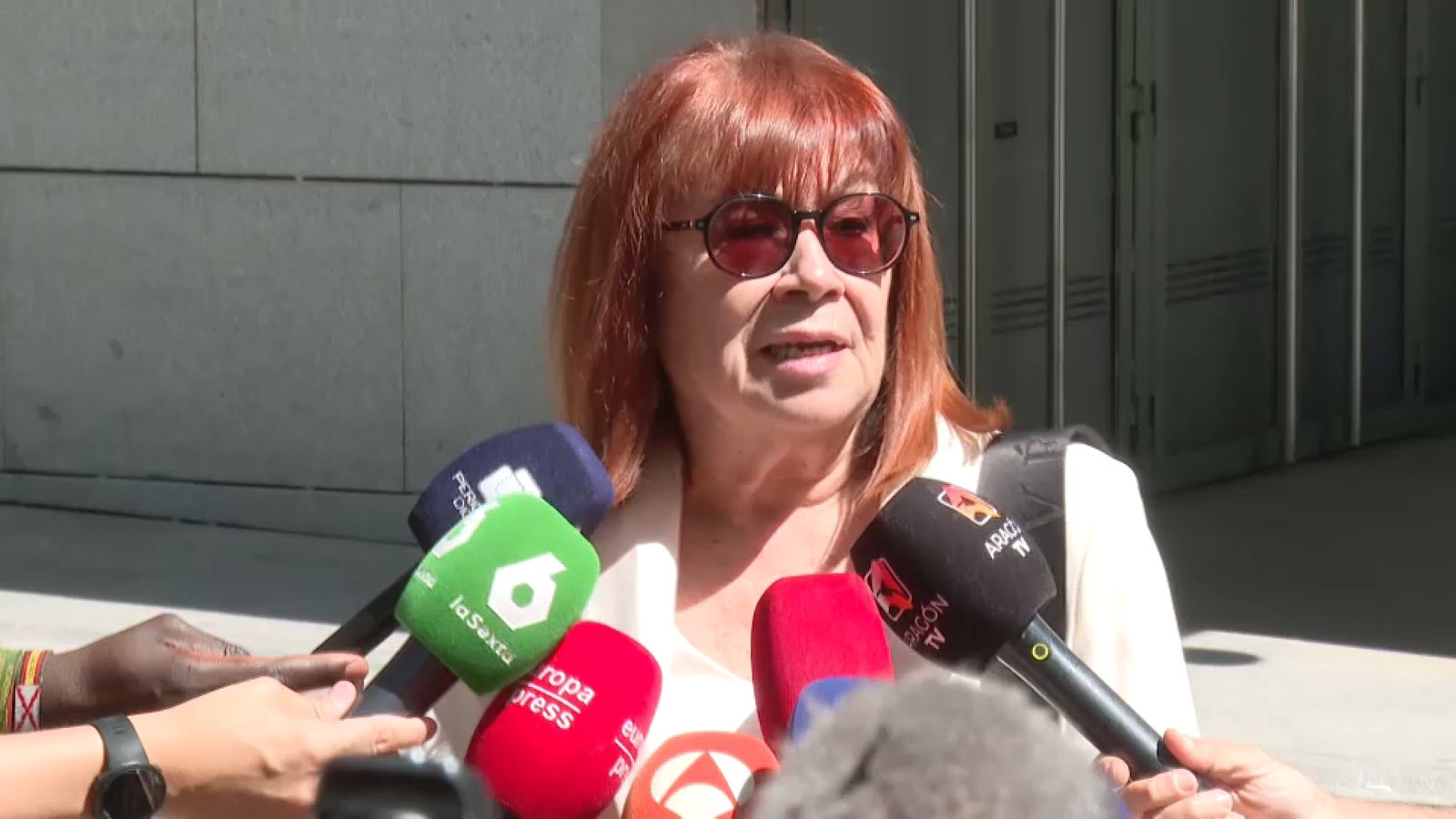 Narbona, este dimecres, a l'arribada a l'Audiència Nacional