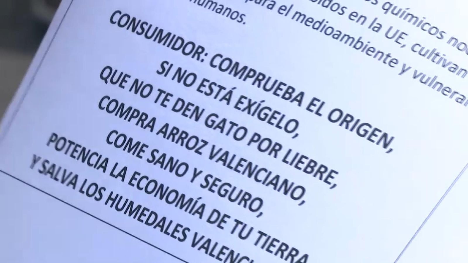 Els arrossers demanen als consumidors que comproven les etiquetes