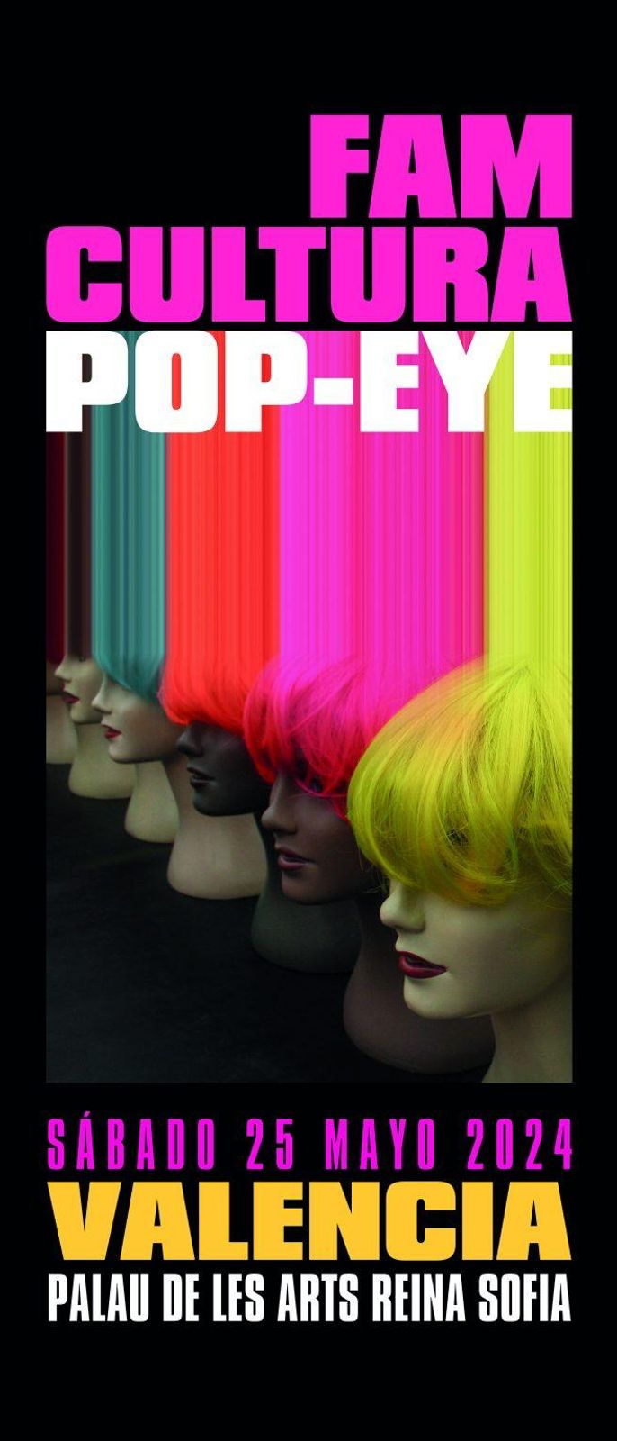 Cartell dels premis FAM Cultura Pop Eye 2024