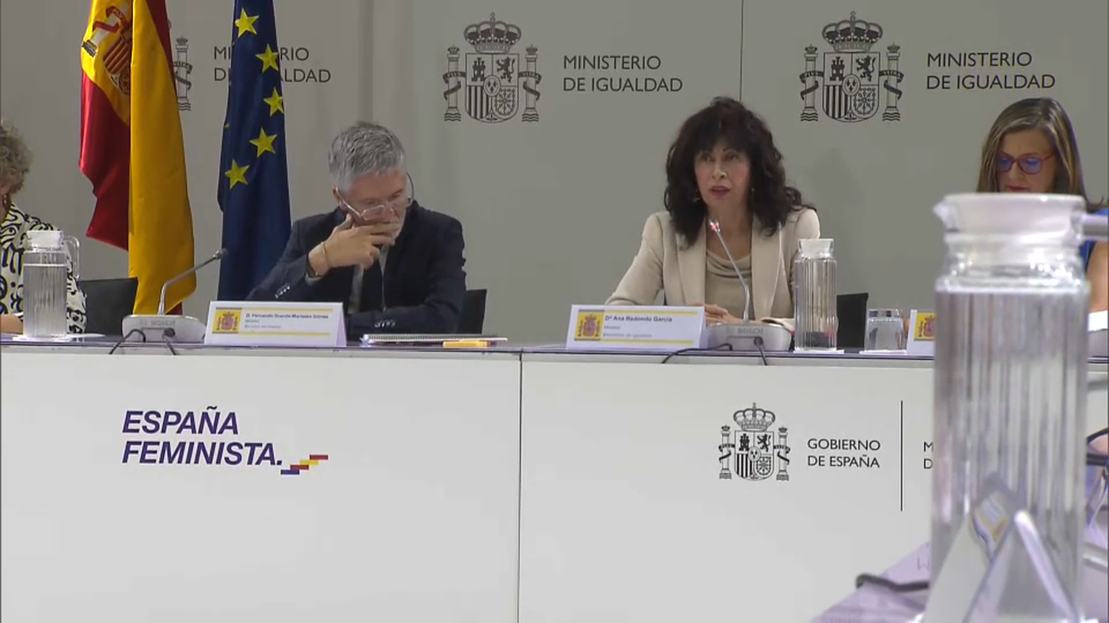 Reunió del comité de crisi del ministeri d'Igualtat