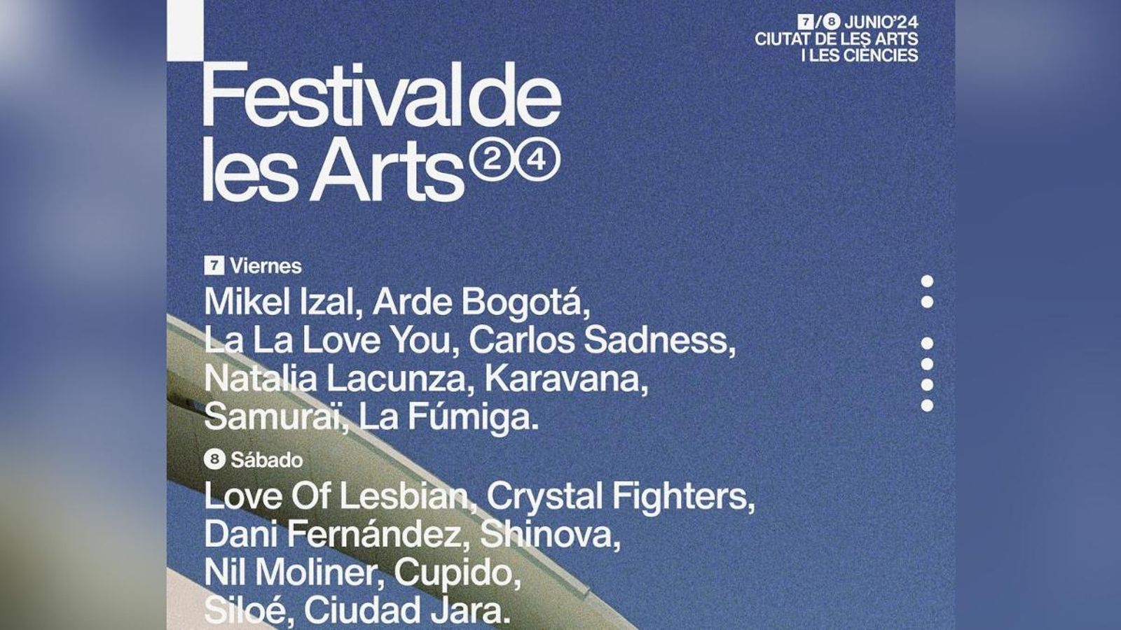 Cartell complet de la novena edició del Festival de les Arts Cartell complet de la novena edició del Festival de les Arts