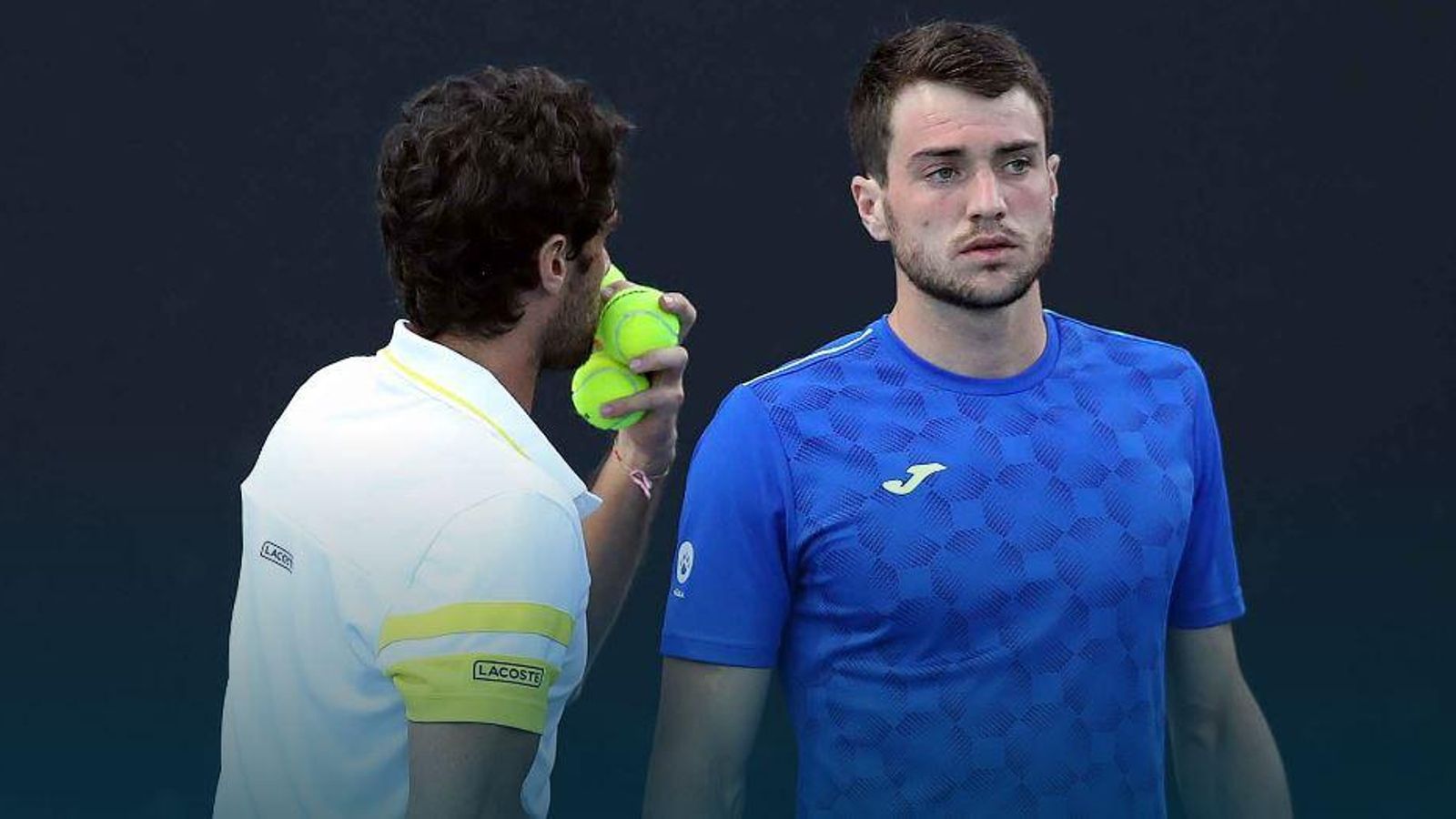 Andujar y Martínez, durant un partit