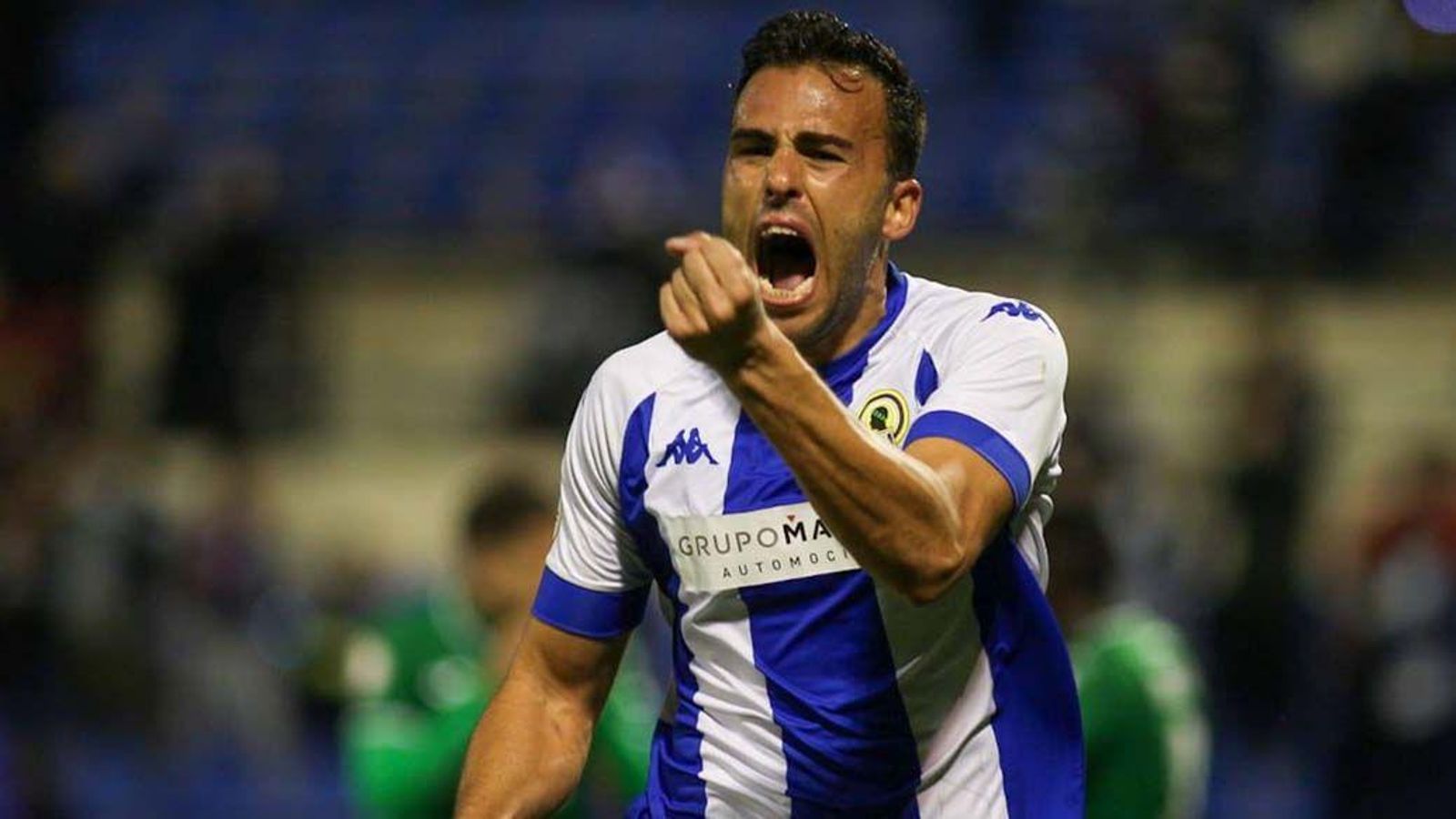 Carlos David celebra el gol de la victòria Carlos David celebra el gol de la victòria