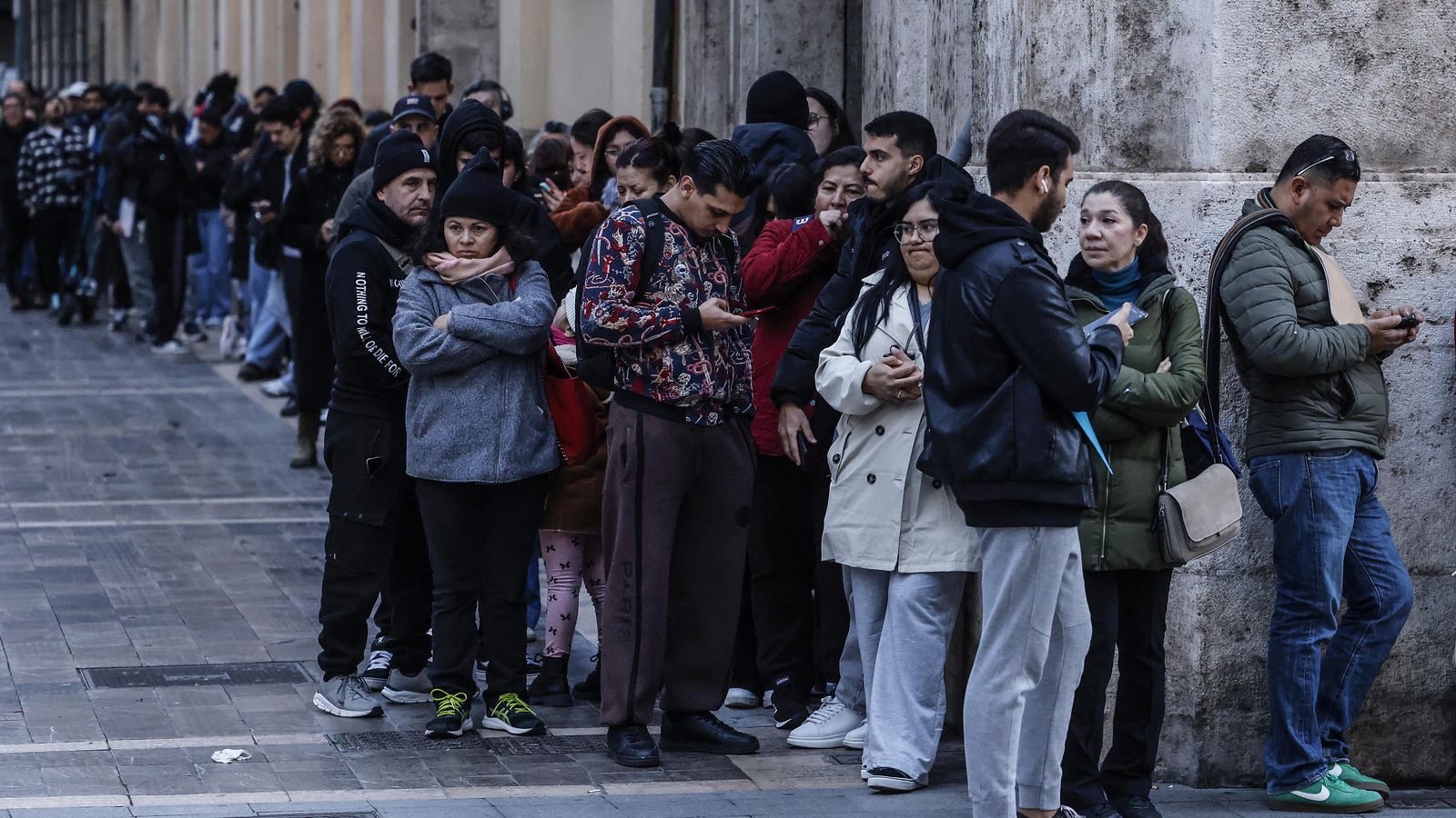 Cues a l'Ajuntament de València el passat febrer