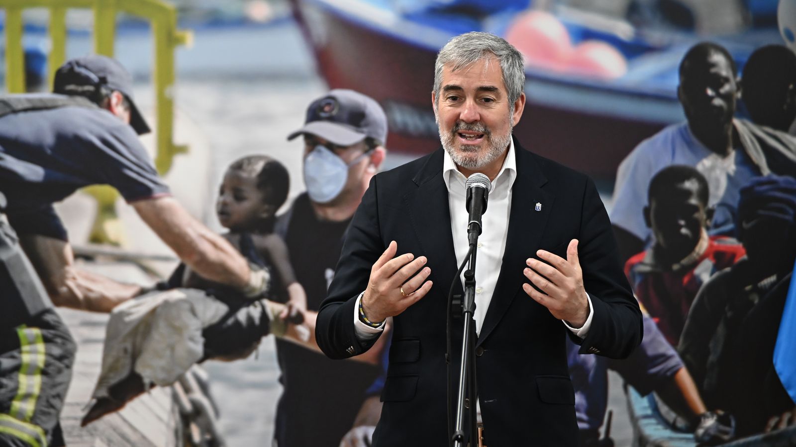 El president de Canàries, Fernando Clavijo, valora la situació dels menors migrants acollits per Canàries dimecres passat a Tenerife