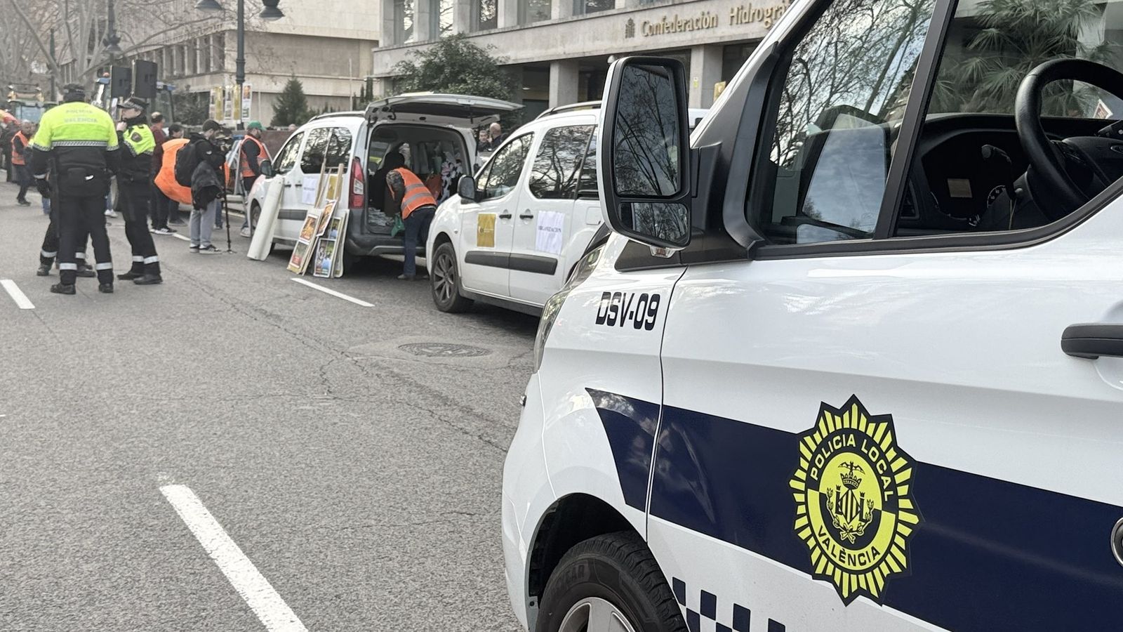 Imatge d'arxiu d'un dispositiu especial de la Policia Local de València