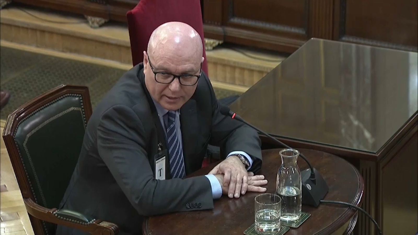 Emili Quevedo, aquest dilluns en la catorzena jornada del juí del 'procés'