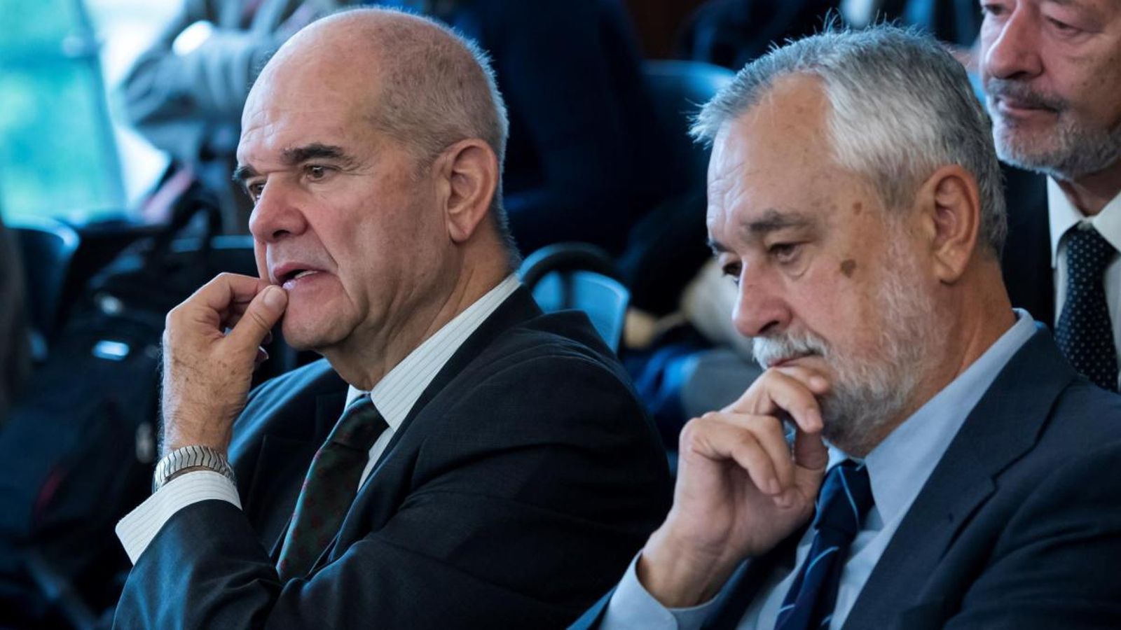 Imatge d’arxiu dels expresidents de la Junta d’Andalusia Manuel Chaves i José Antonio Griñán