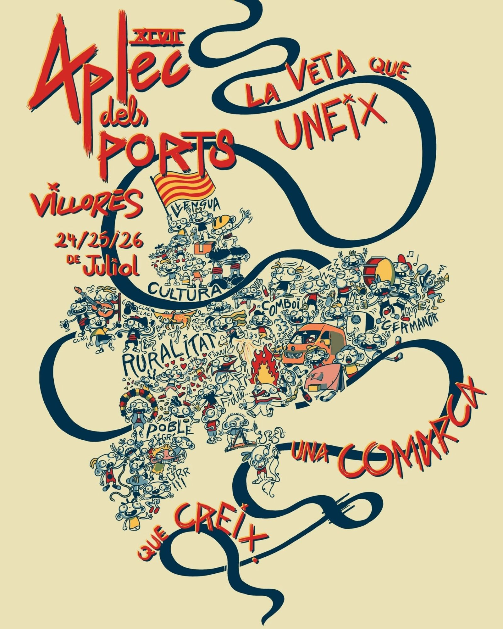 Cartell oficial aplec dels ports. Autor: Pau Centelles
