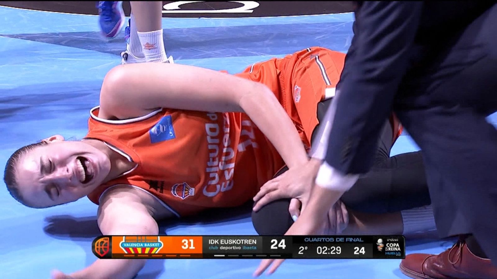 Lesió greu de Raquel Carrera