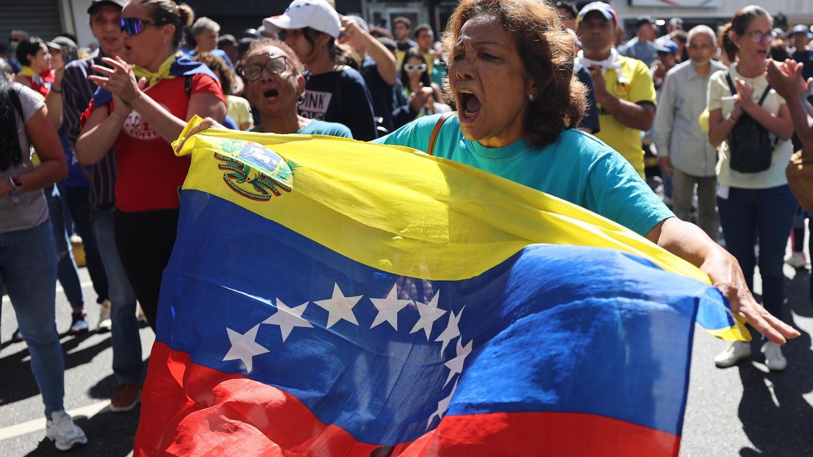 Concentració en suport de González Urrutia a Caracas Concentració en suport a González Urrutia en Caracas