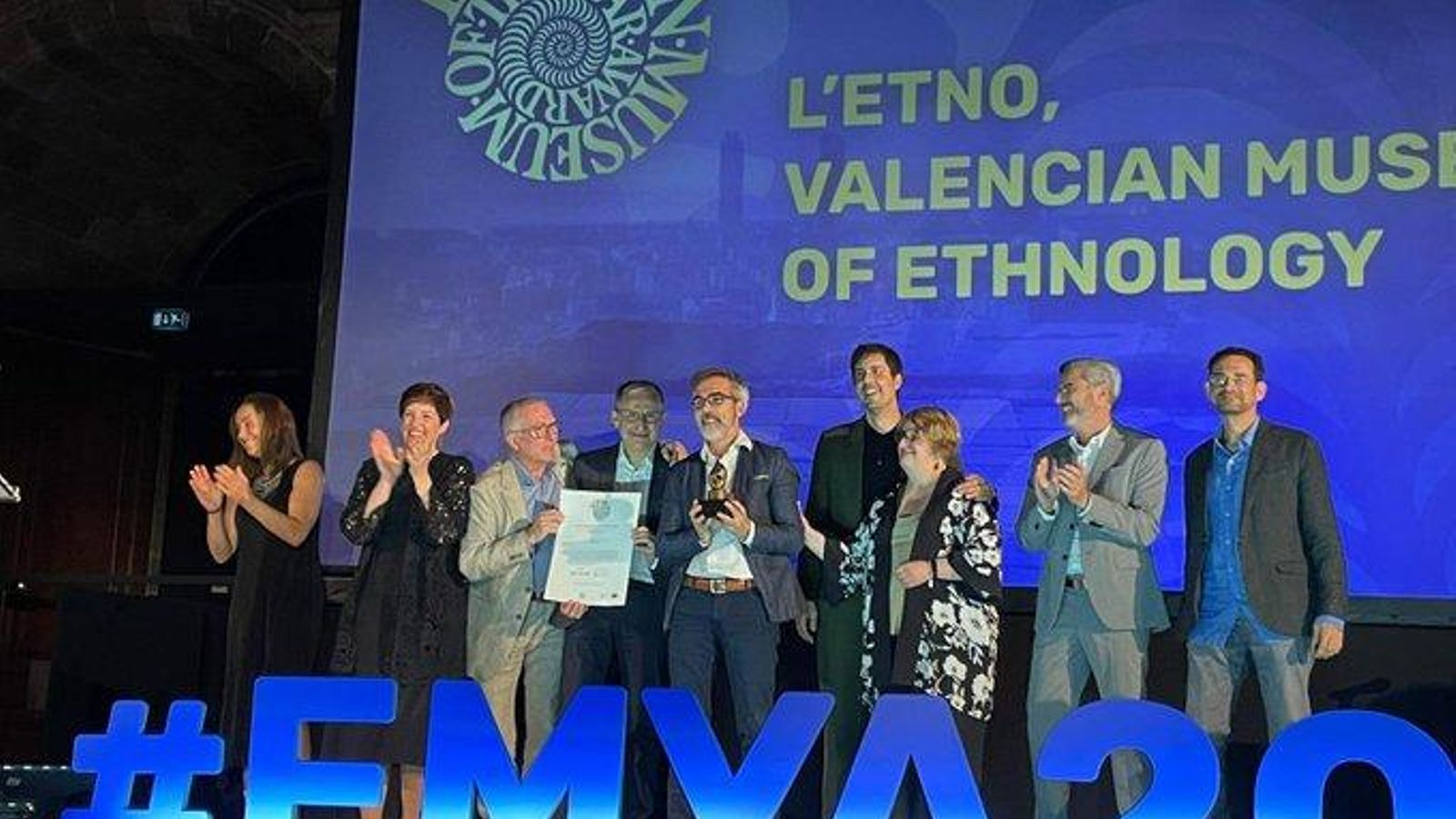 Entrega del premi EMYA en la gala celebrada a Barcelona Entrega del premi EMYA en la gala celebrada a Barcelona