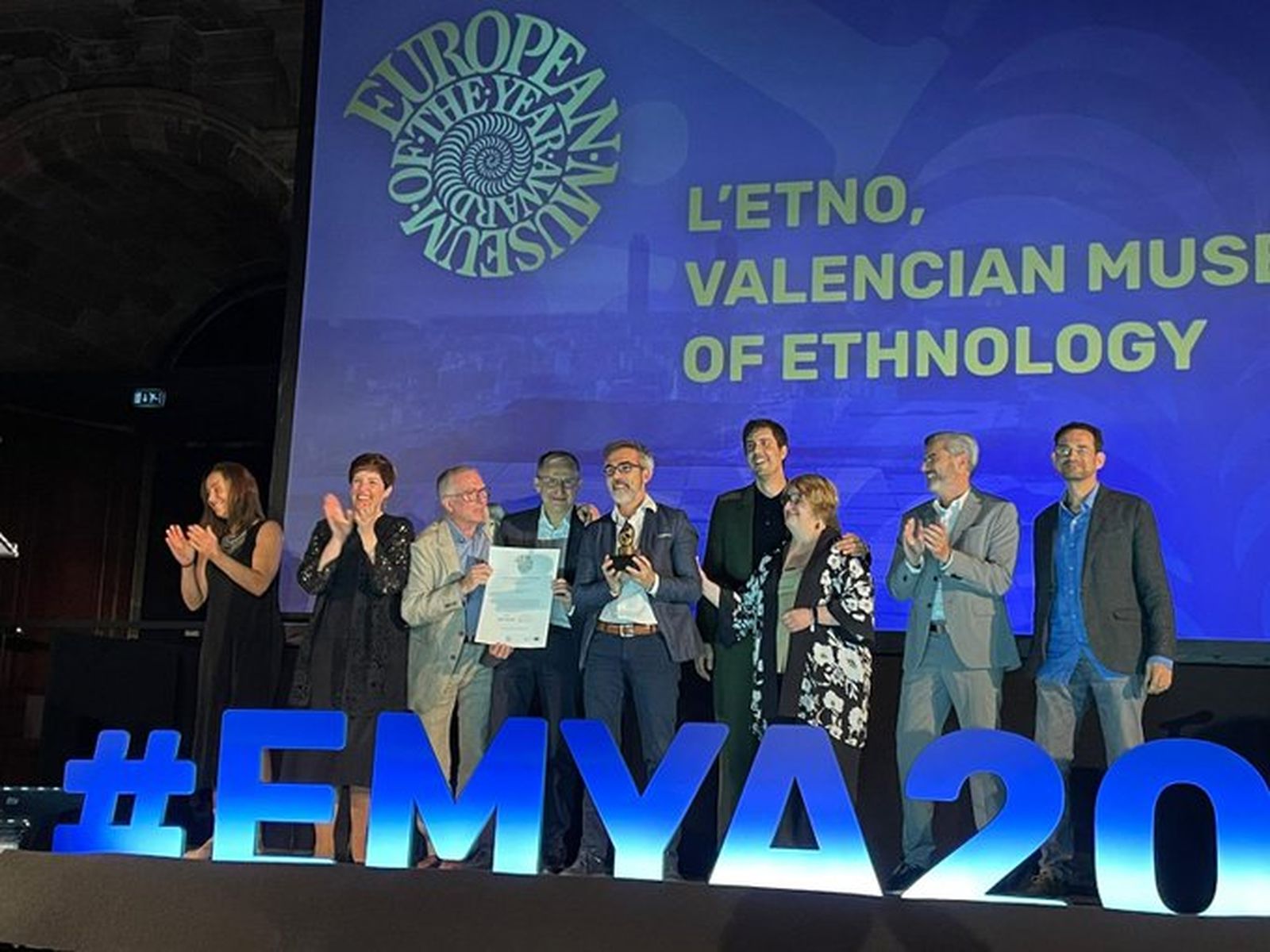 Entrega del premi EMYA en la gala celebrada a Barcelona