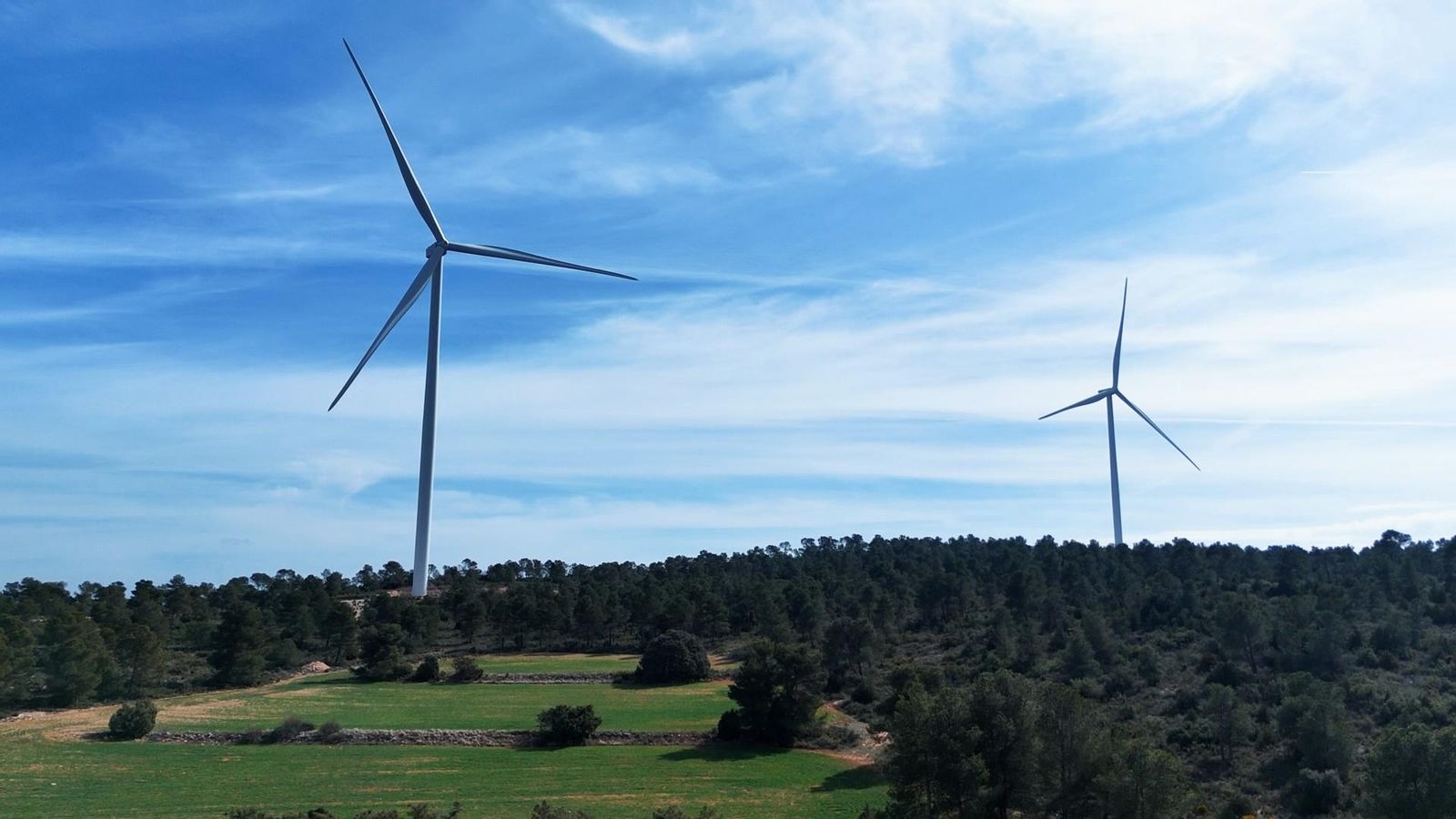El parc eòlic de Cofrents