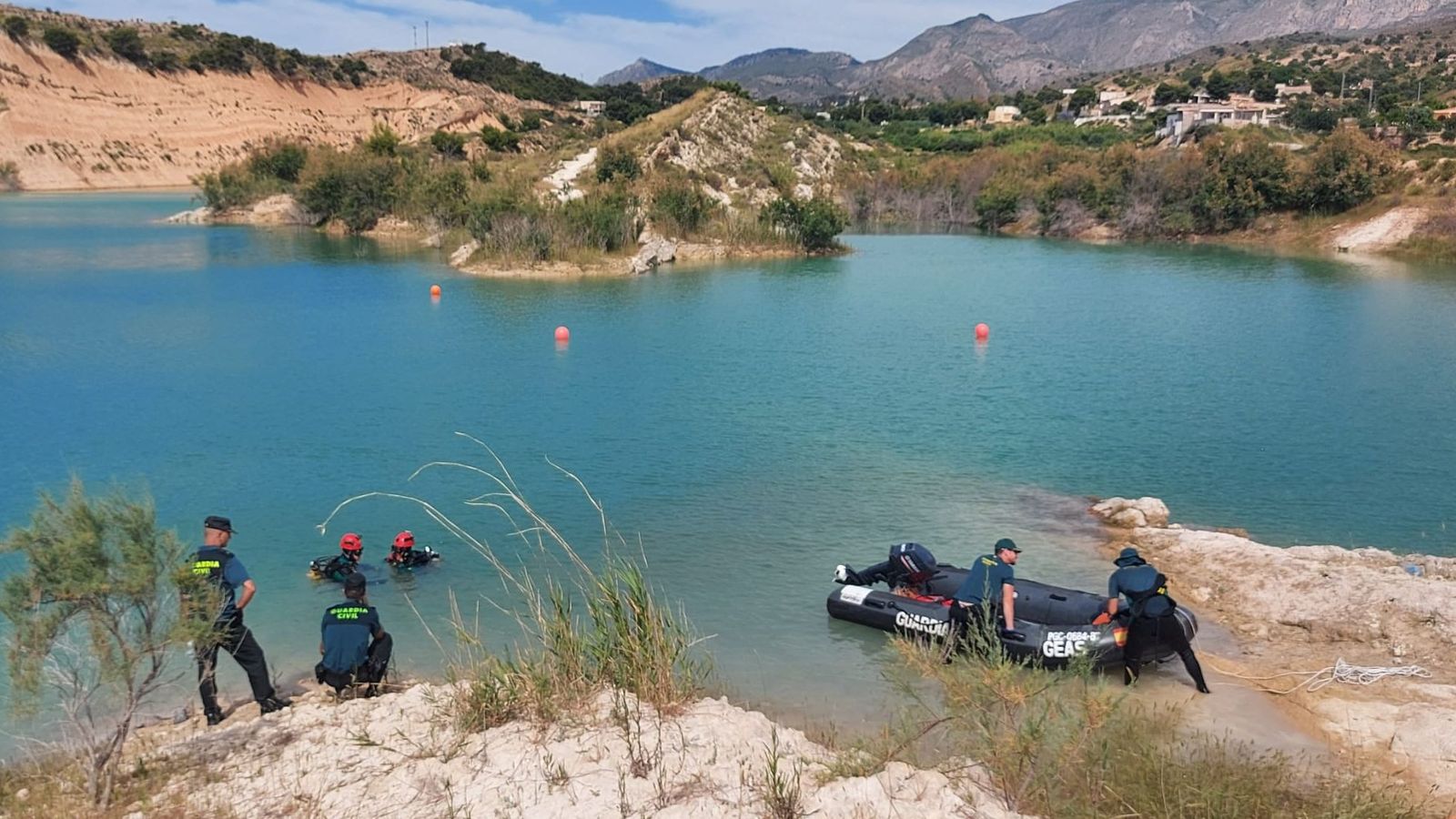 Recerca de l'home desaparegut al pantà de Crevillent