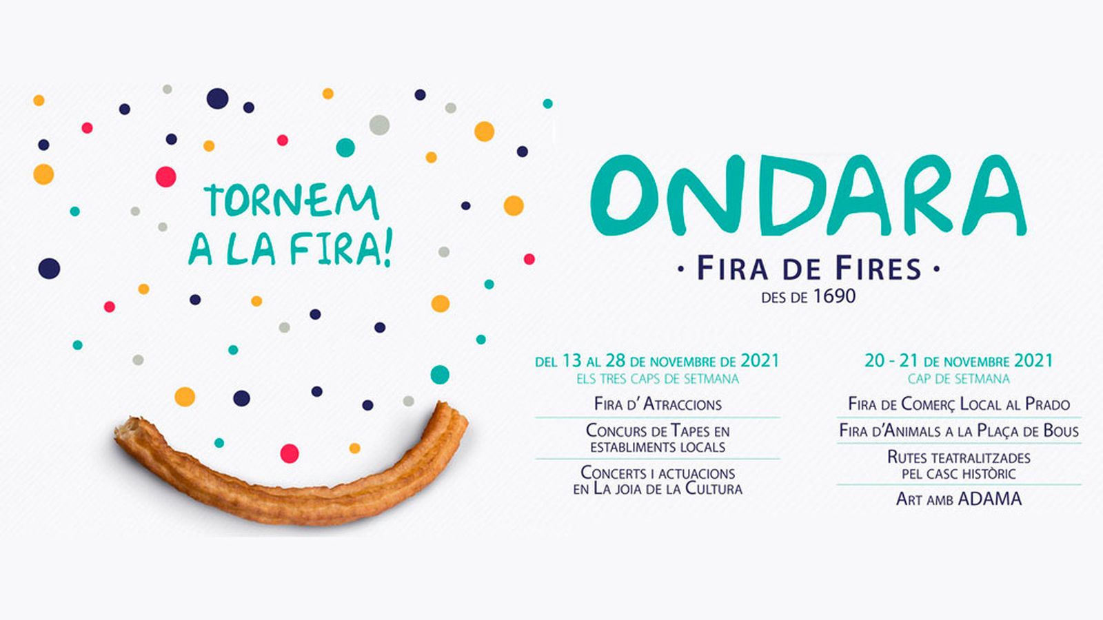 Cartell de la Fira de Fires d'Ondara 2021