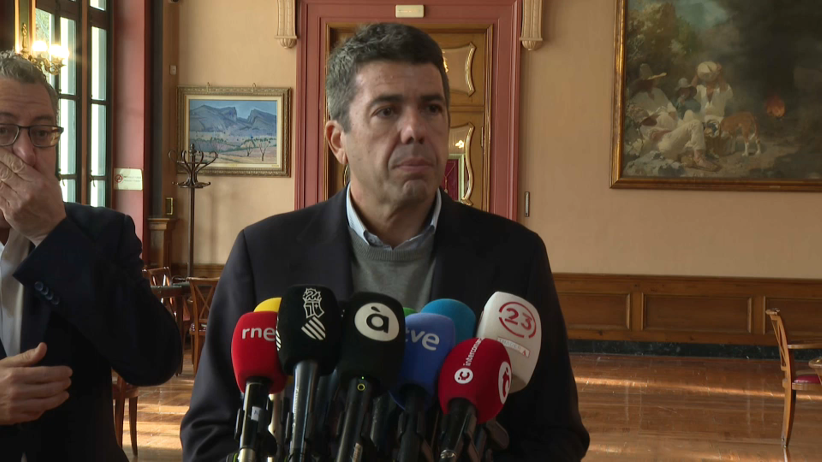 El president de la Generalitat Carlos Mazón este divendres a Alcoi