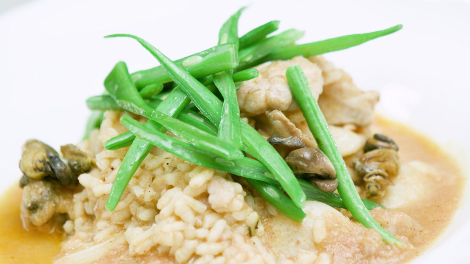 Arròs fumat de conill i caragols