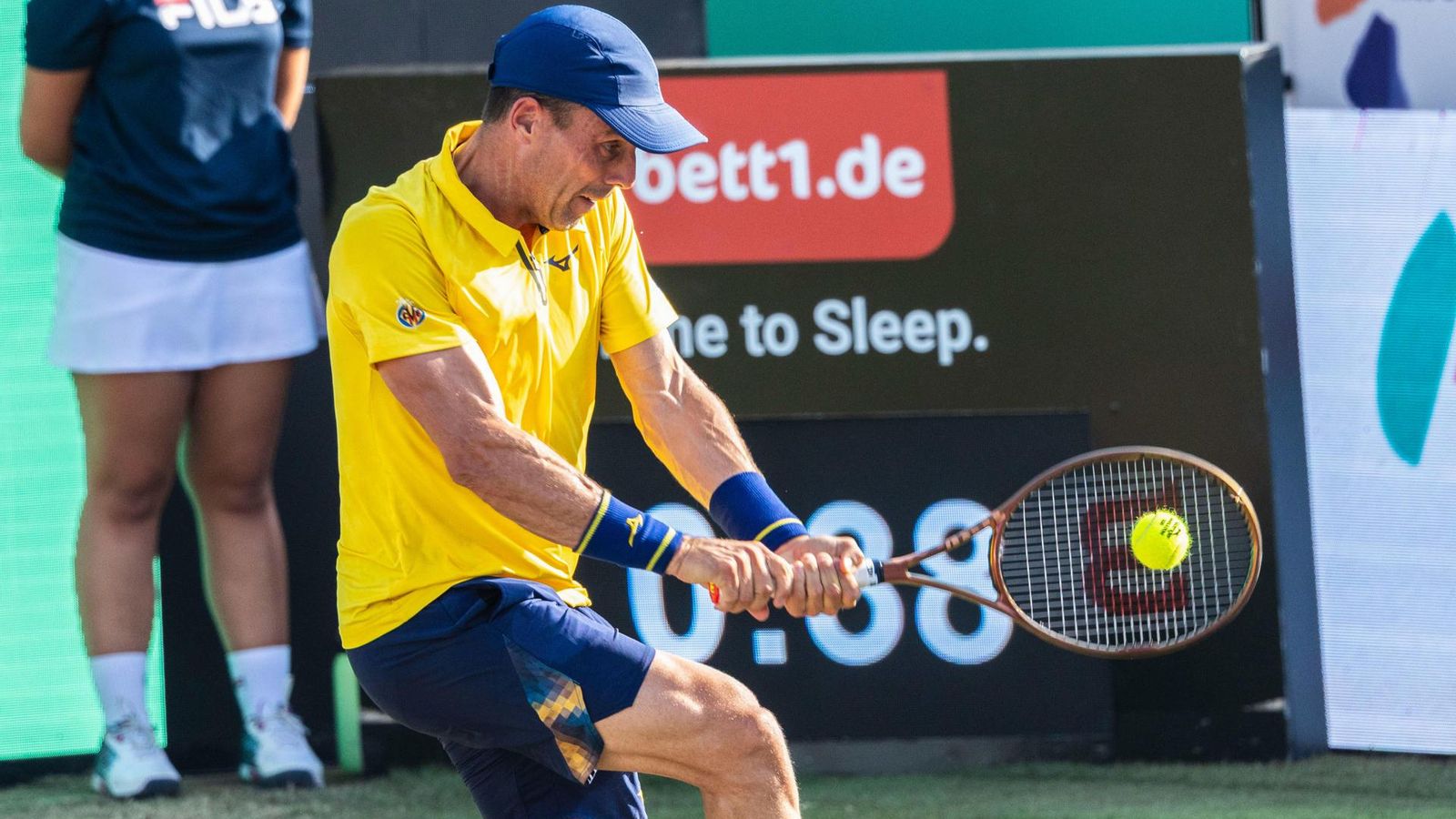 Bautista, en el partit contra Norrie