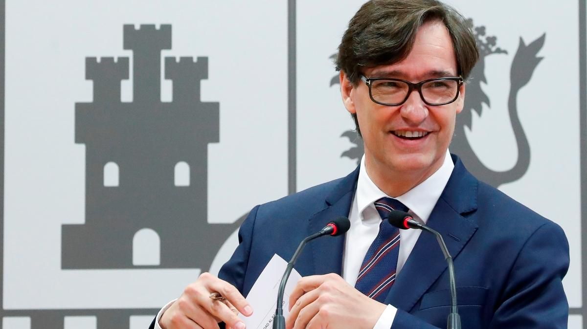 Salvador Illa en la compareixença de premsa a Guipúscoa