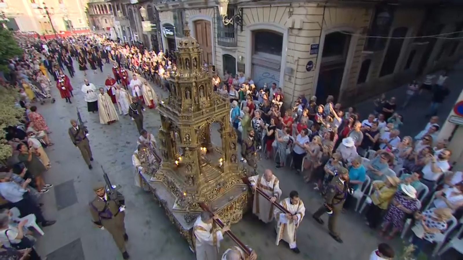 Imatge de la processó del Corpus de València