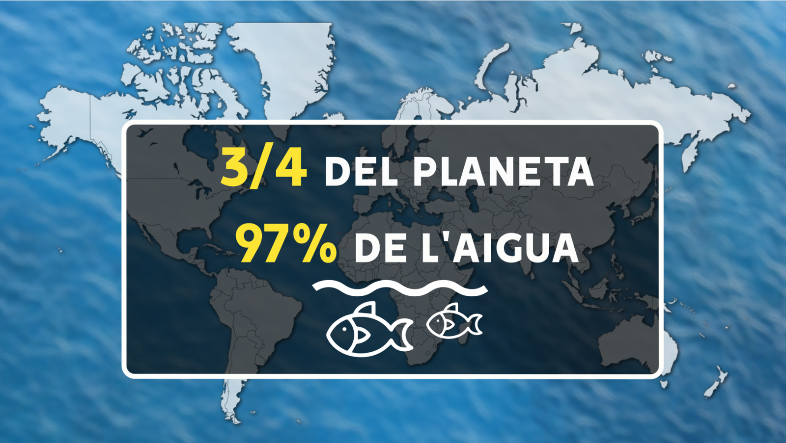 Els oceans representen tres quartes parts de la Terra i el 97 de l'aigua que necessitem per viure