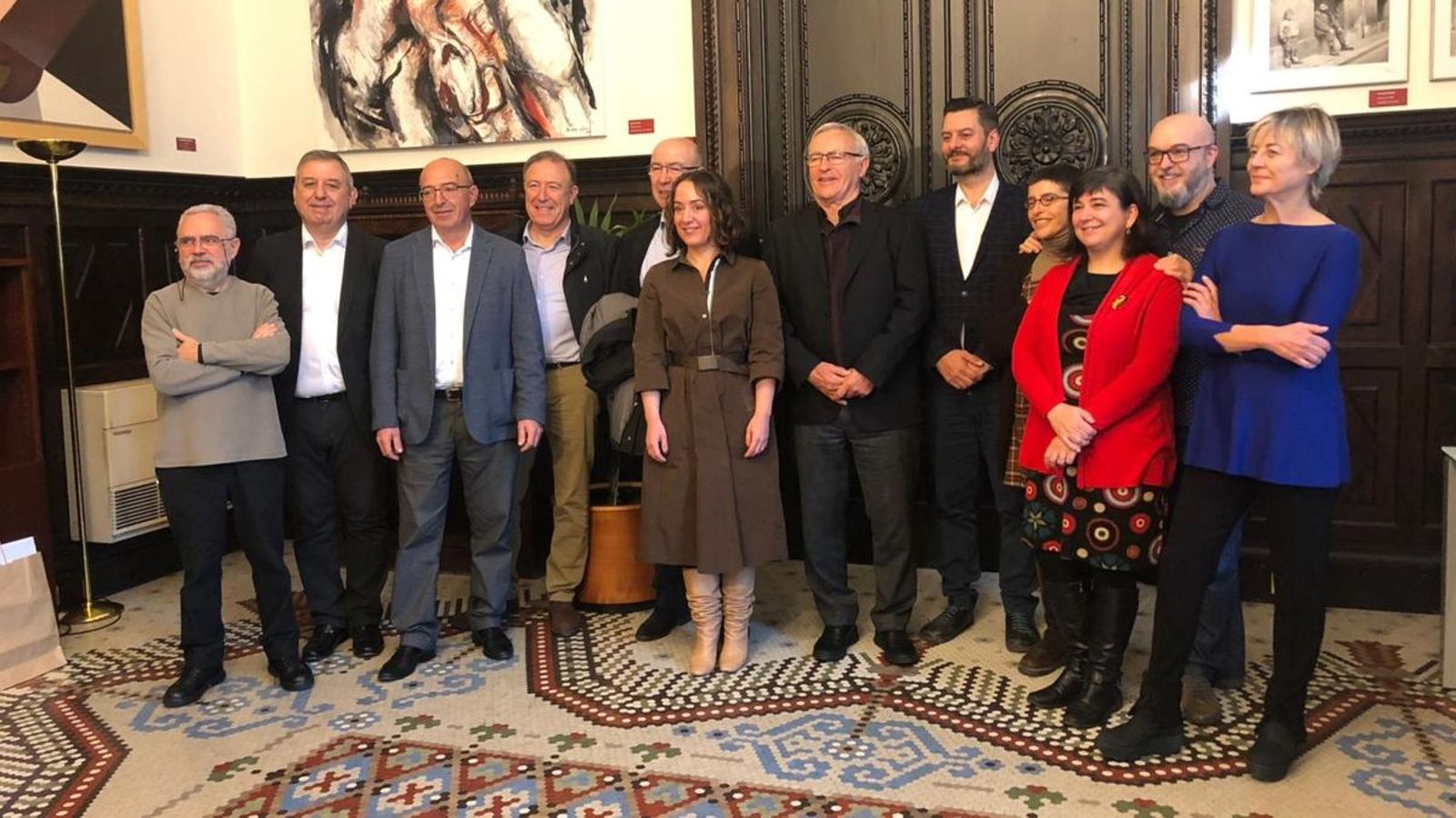 Trobada dels guardonats amb els Premis Nacionals de Disseny, Còmic i Il·lustració amb l\'alcalde de València