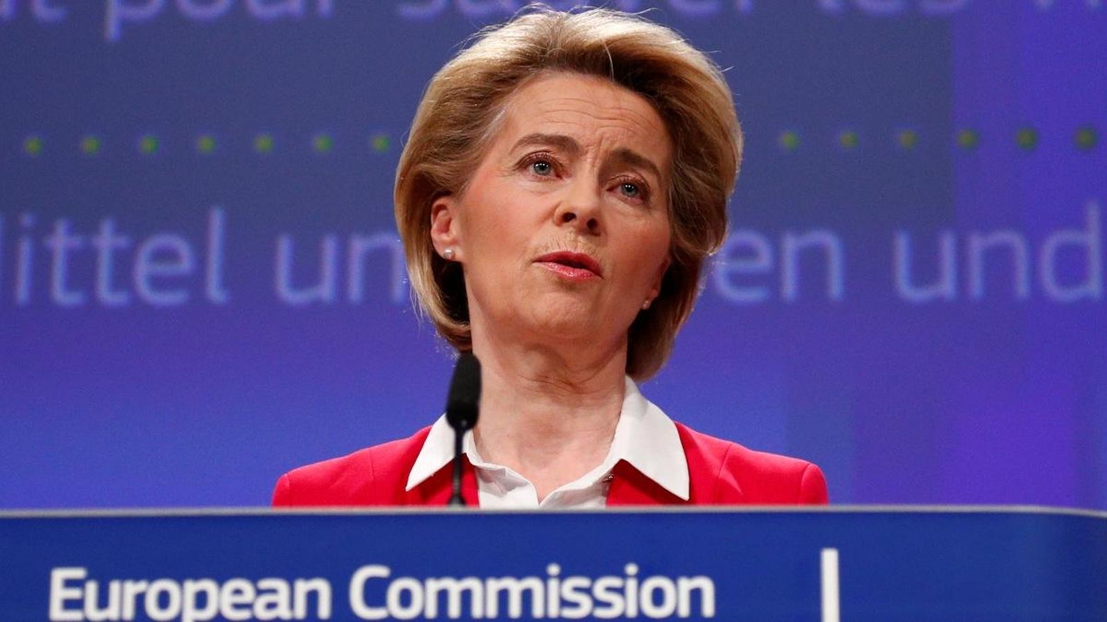La presidenta de la Comissió Europea, Ursula von der Leyen
