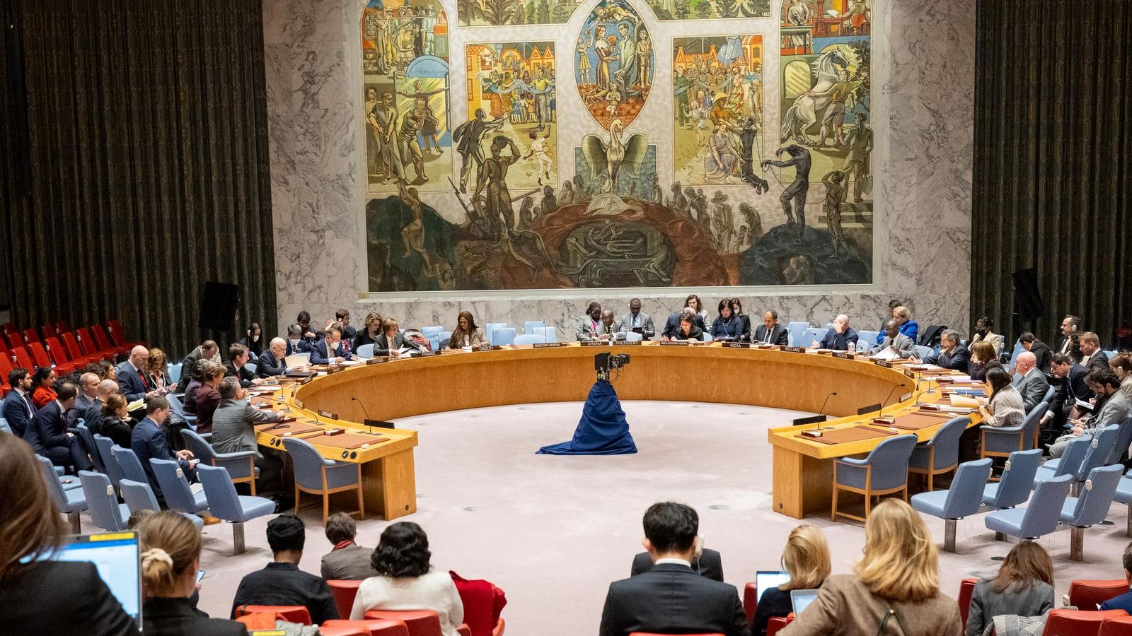 Ple del Consell de Seguretat durant una reunió sobre Ucraïna en la seu a Nova York, els EUA