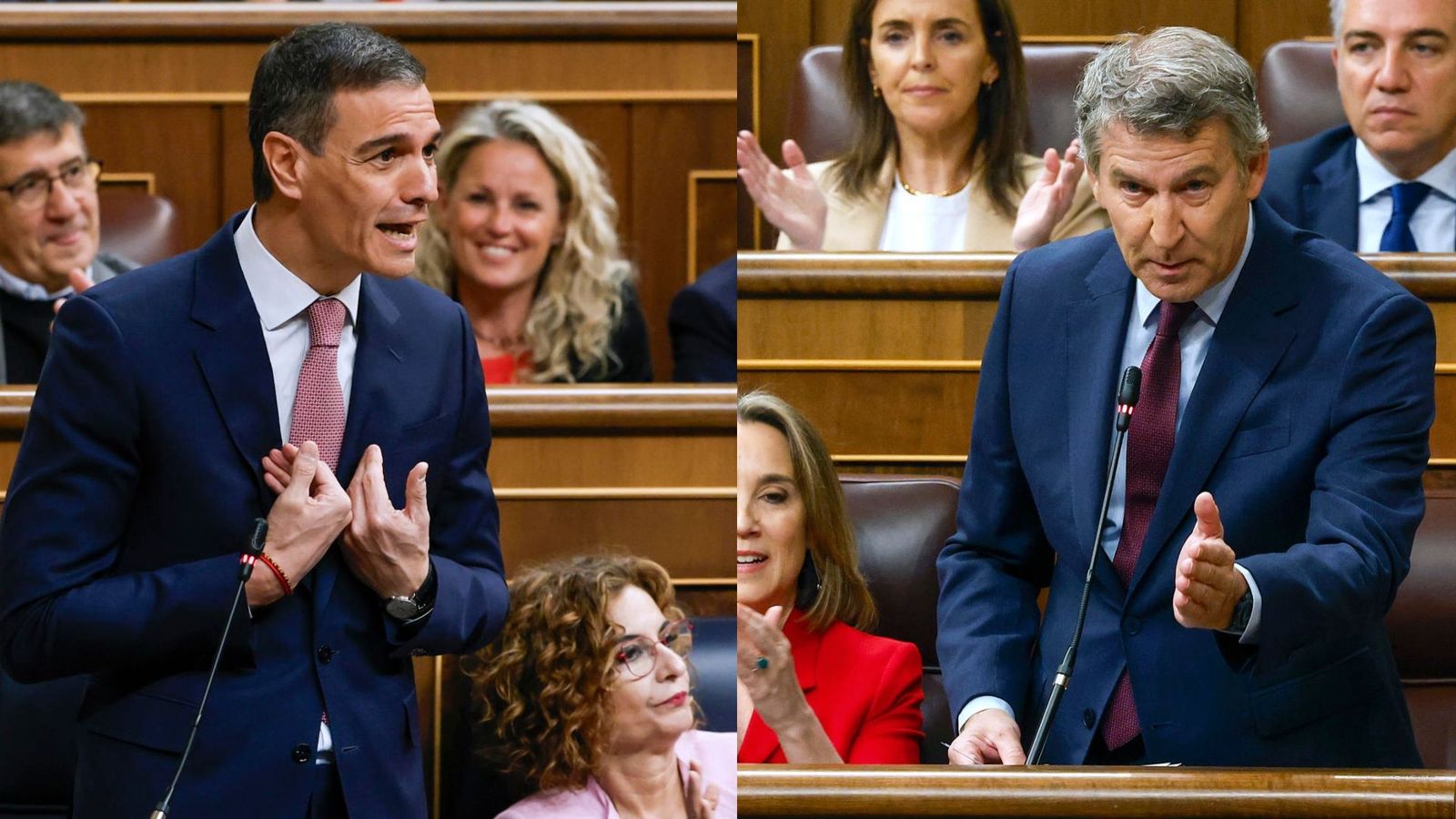 Sánchez i Feijóo, este dimecres al Congrés