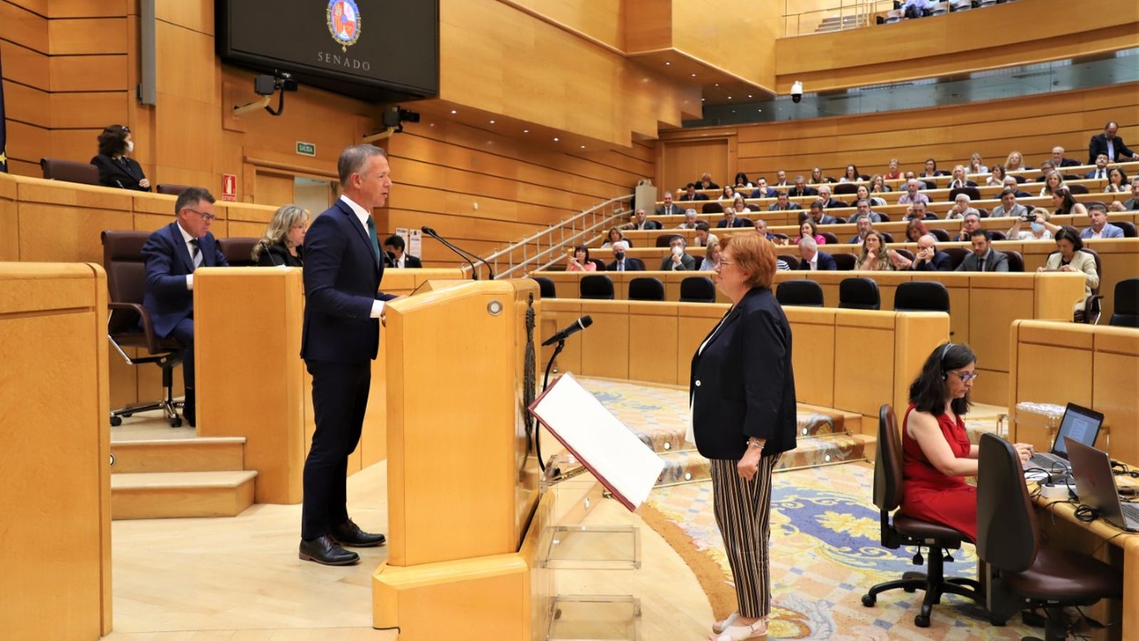Gloria Calero, aquest dimarts al Senat