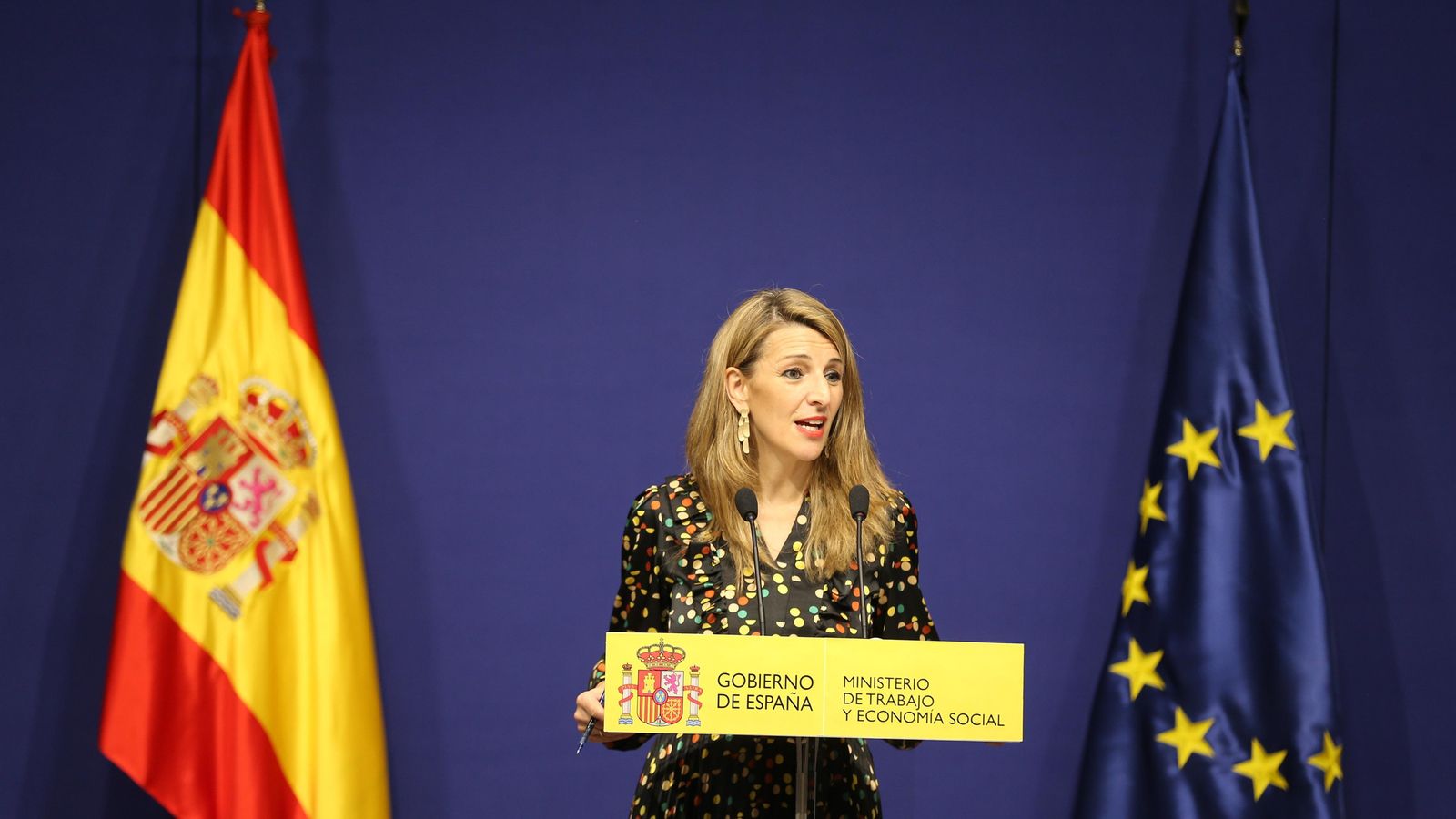 La ministra de Treball i Economia Social, Yolanda Díaz