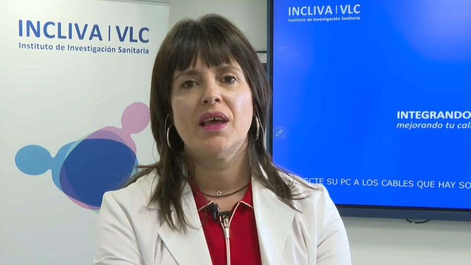 L'oncòloga Maite Martínez en un moment de l'entrevista en 'Les notícies del matí'