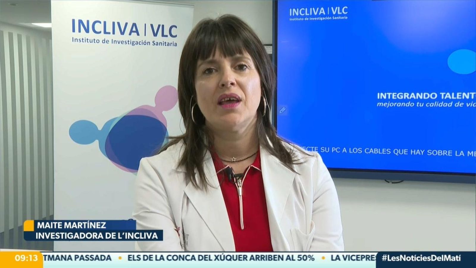 L'oncòloga Maite Martínez en un moment de l'entrevista en 'Les notícies del matí' 17.10.2025 | Entrevista LNM Maite Martínez